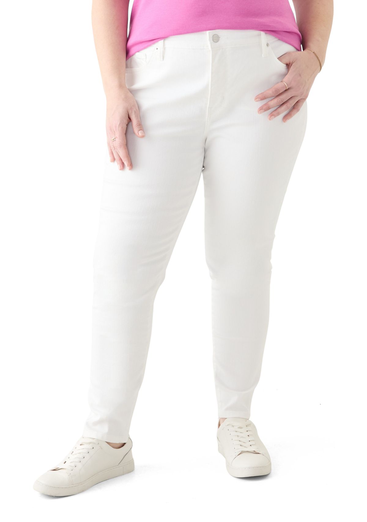 Plus Size High Rise Skinny Jeans 
