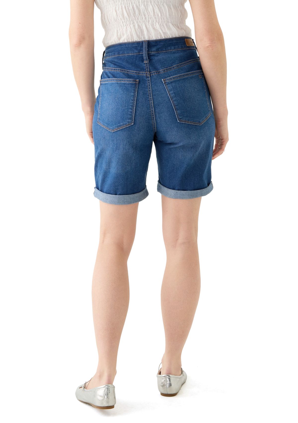 Womens Denim Bermuda Shorts