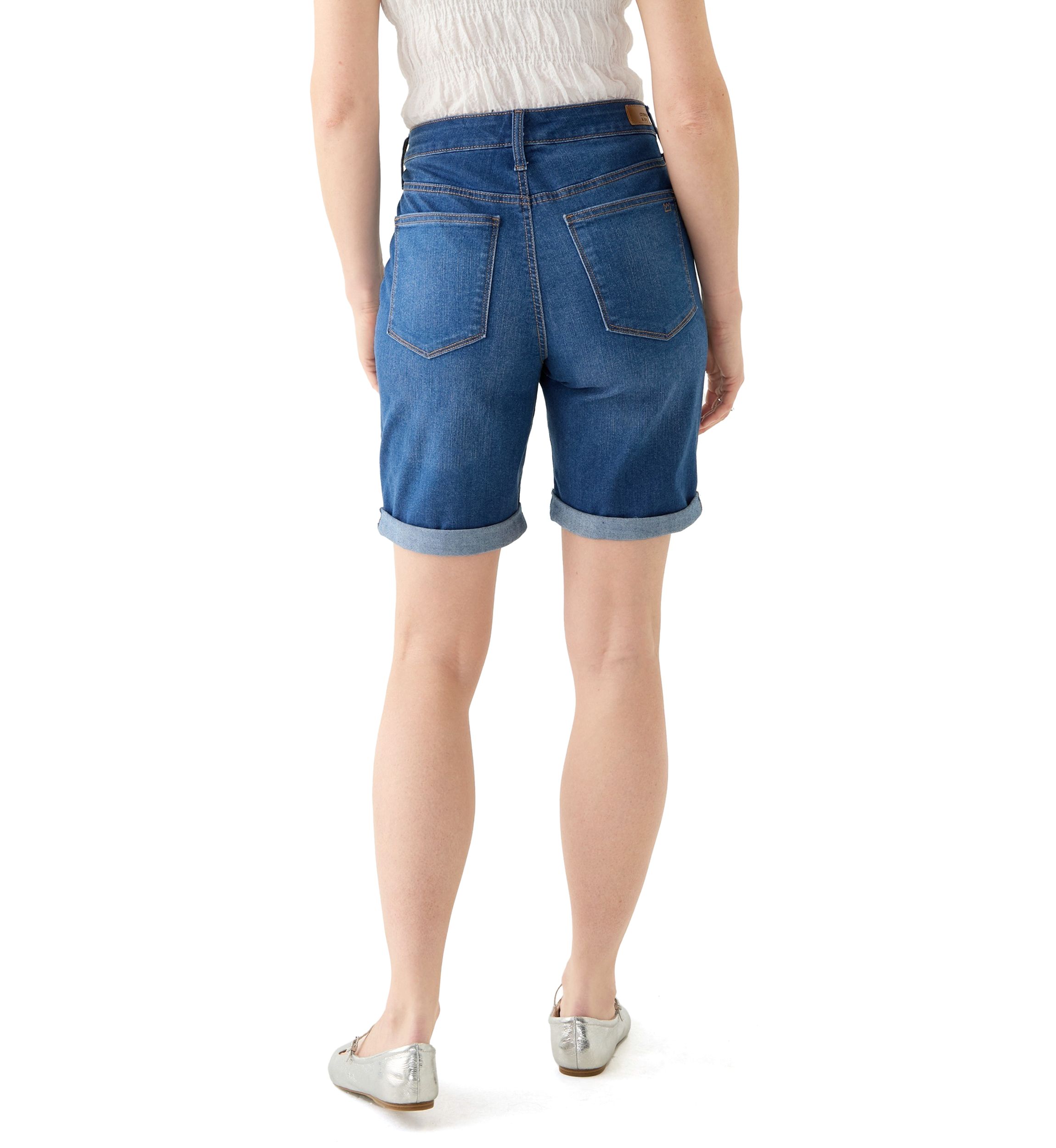 Womens Denim Bermuda Shorts