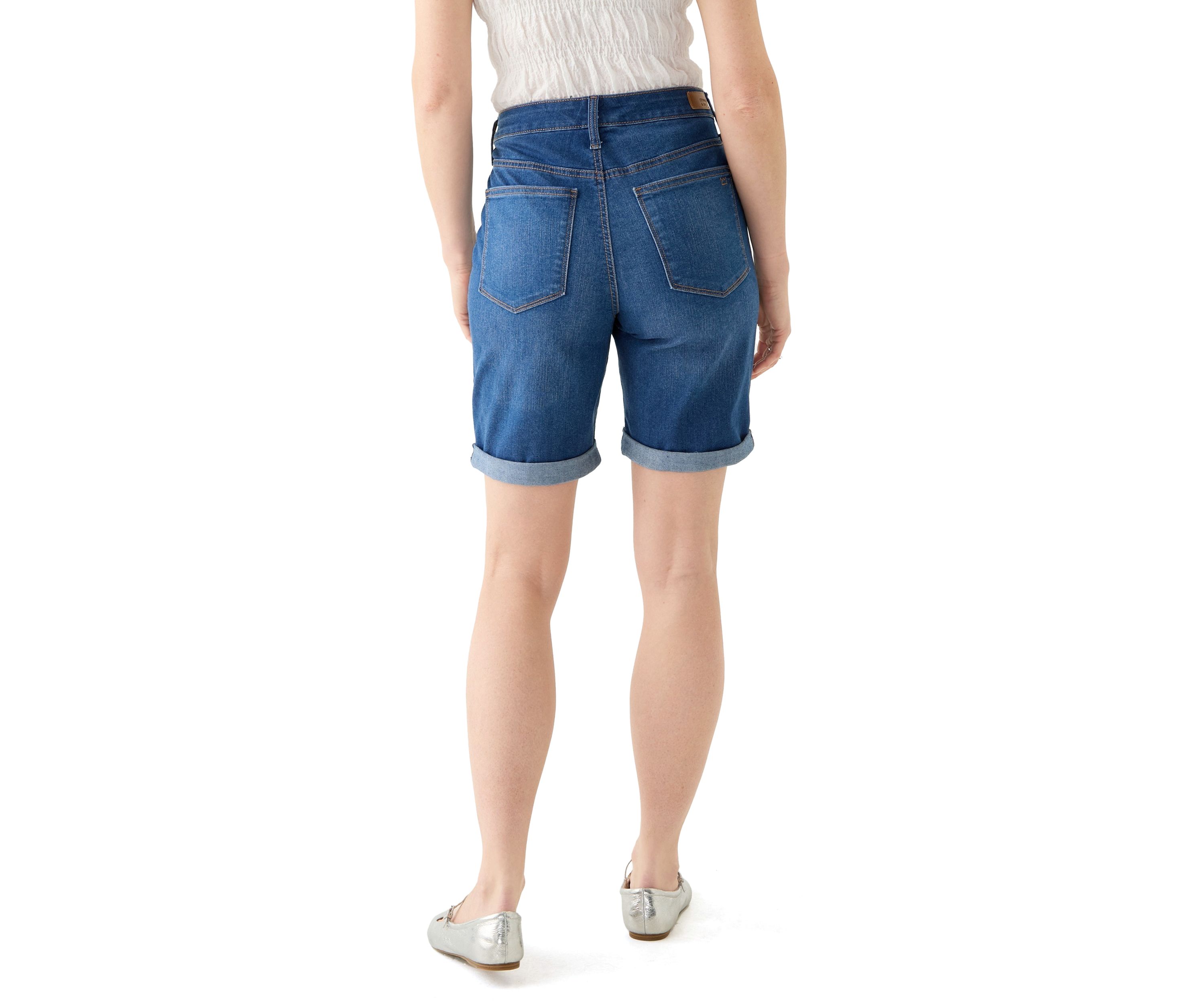 Womens Denim Bermuda Shorts