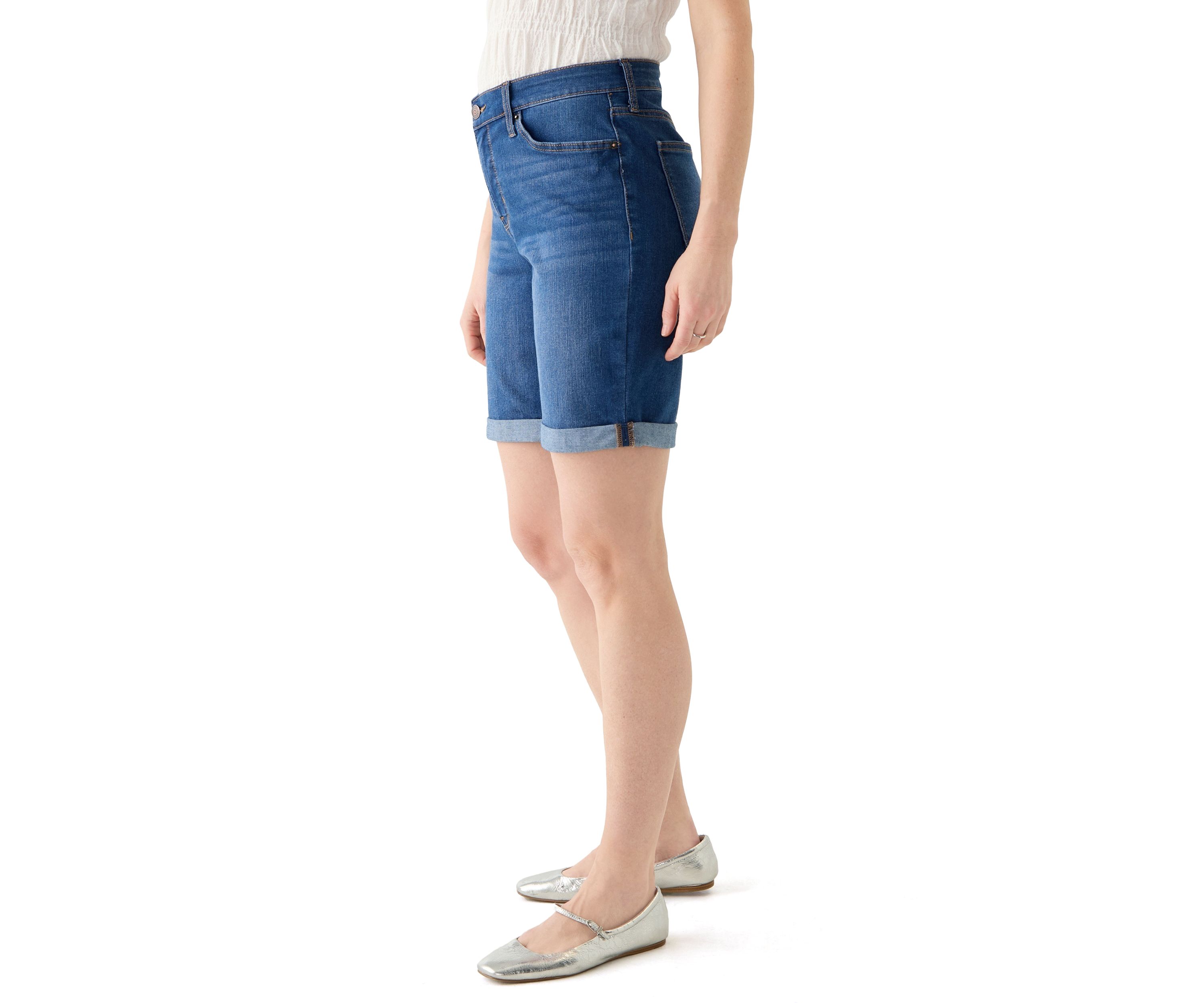Womens Denim Bermuda Shorts