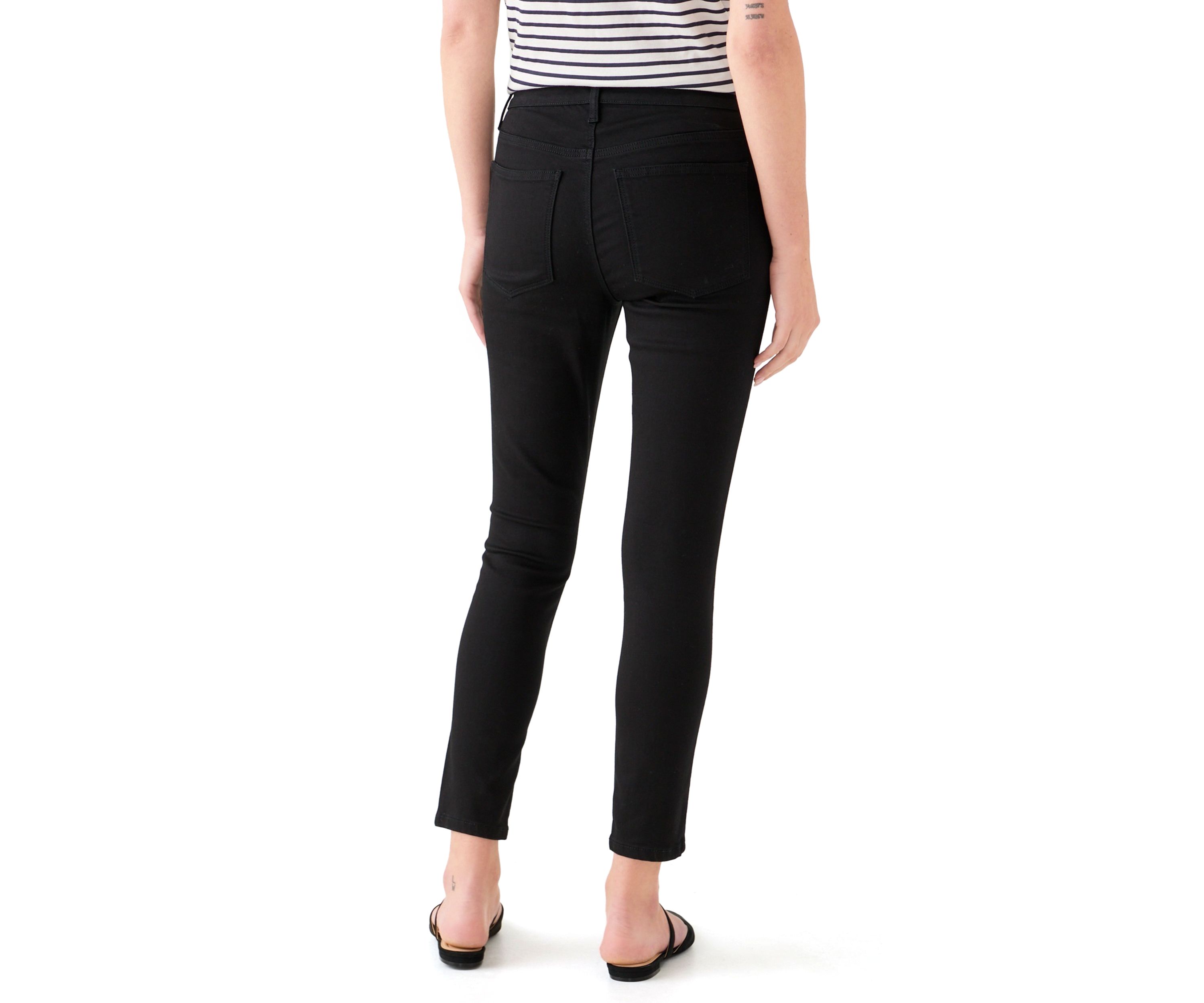 Womens Mid Rise Skinny Jeans