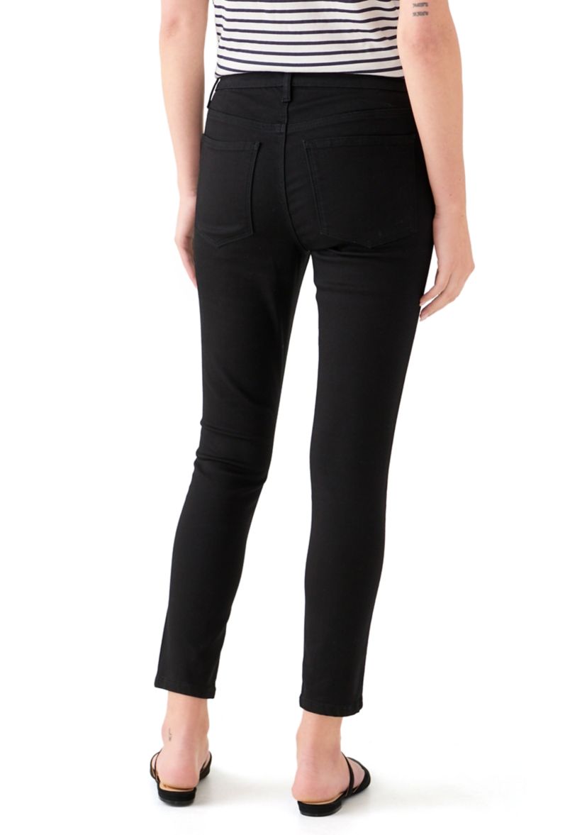 Womens Mid Rise Skinny Jeans