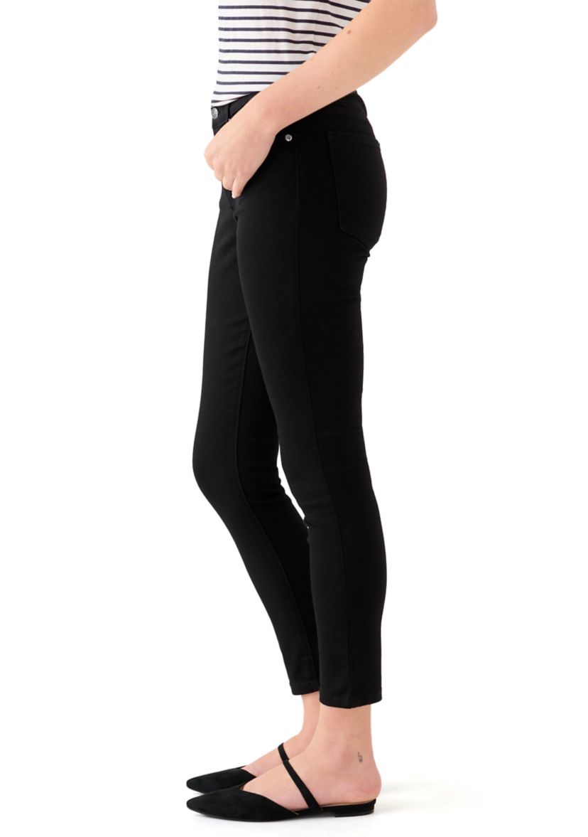 Womens Mid Rise Skinny Jeans