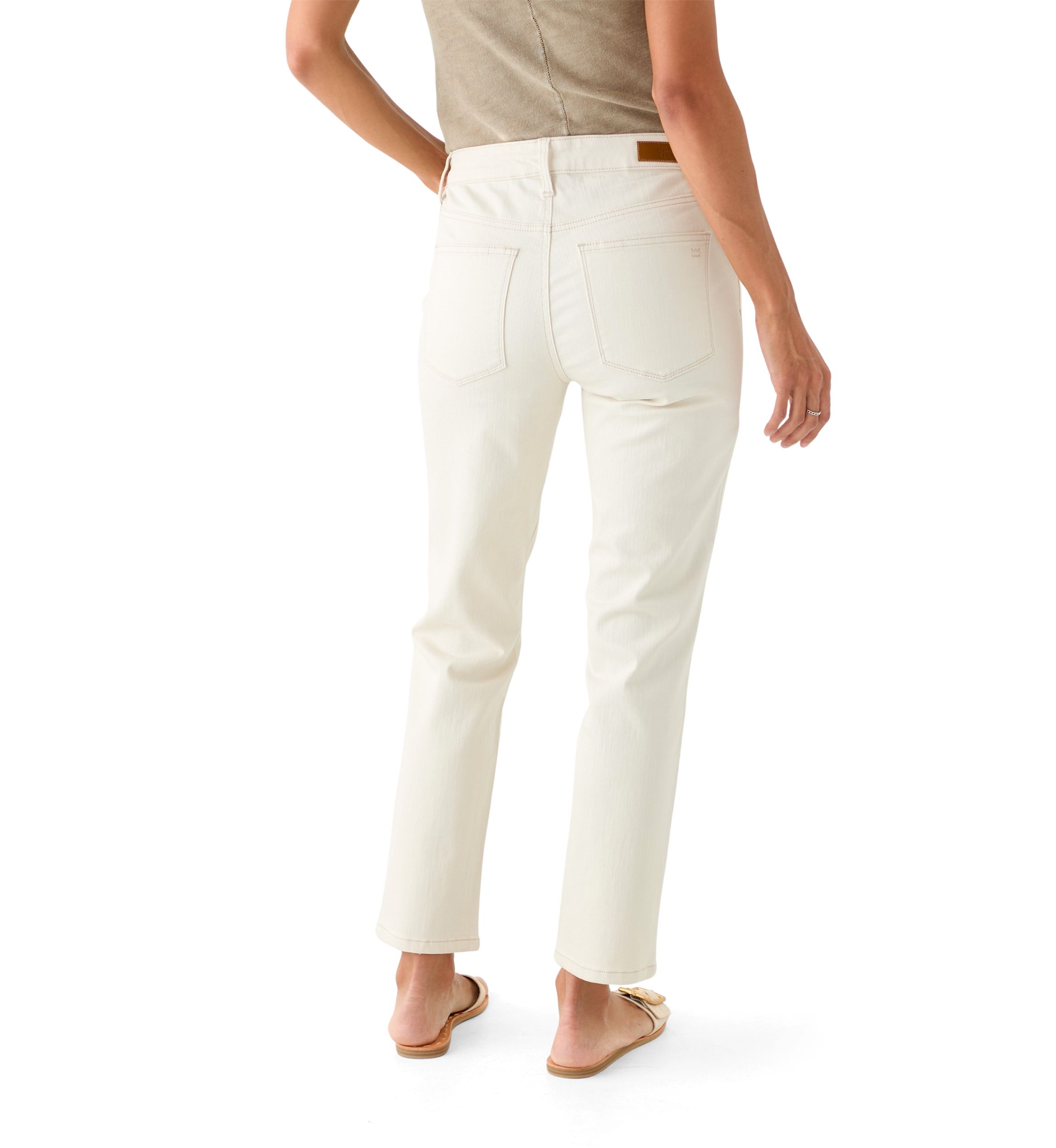Womens Colored Straight Jeans