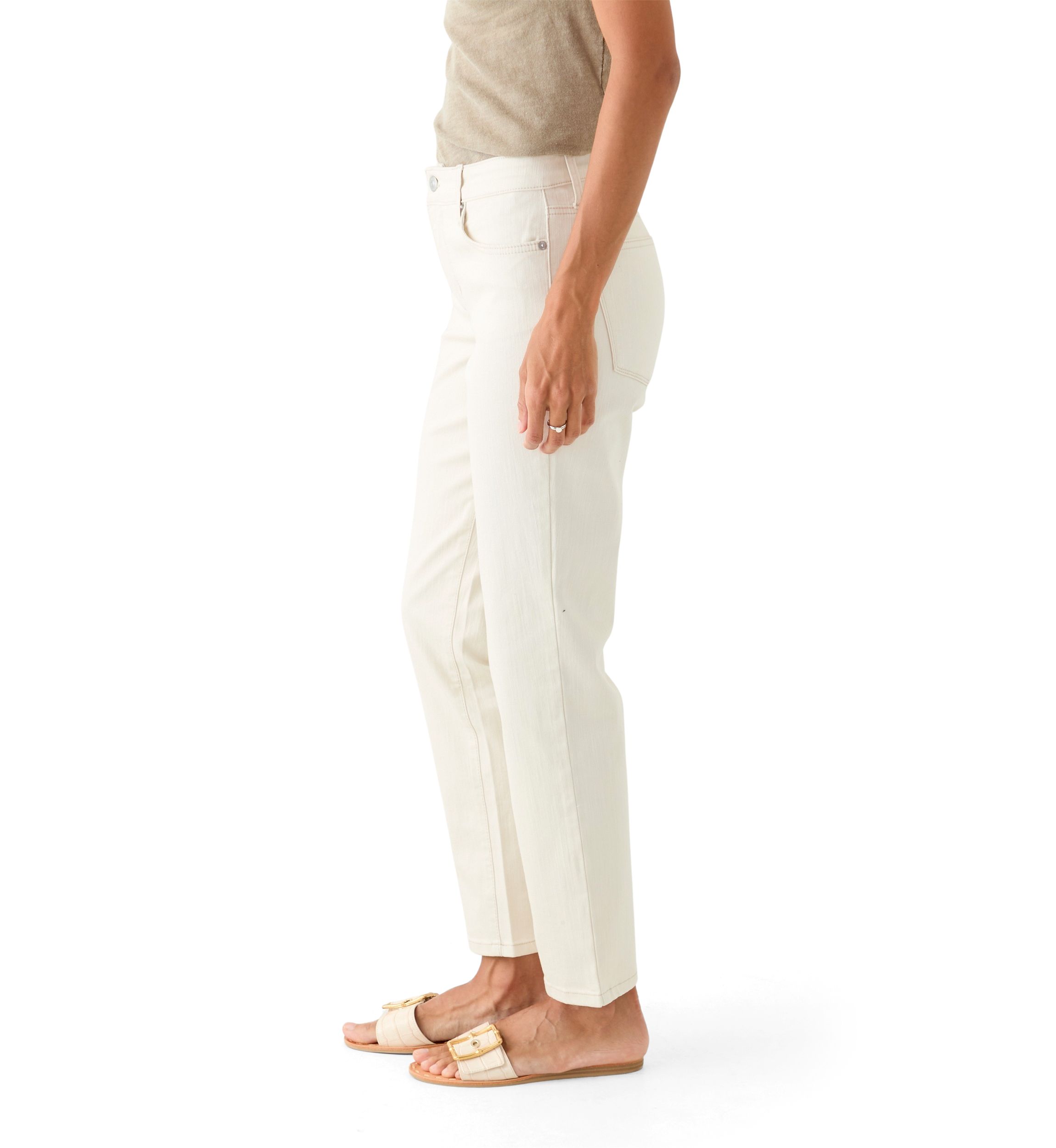 Womens Colored Straight Jeans