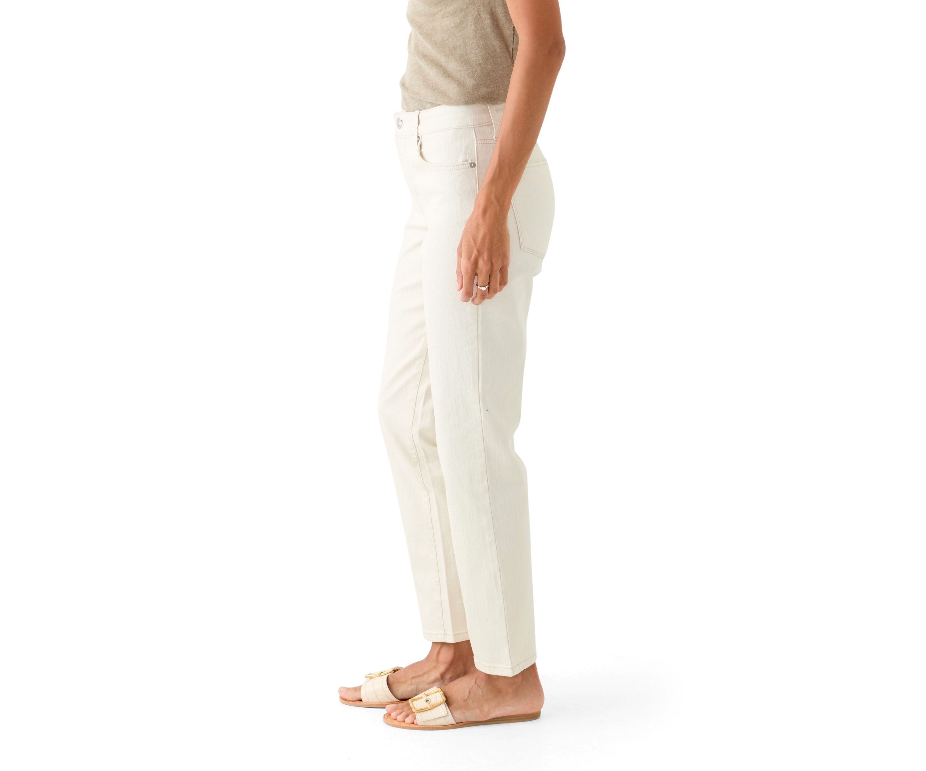 Womens Colored Straight Jeans