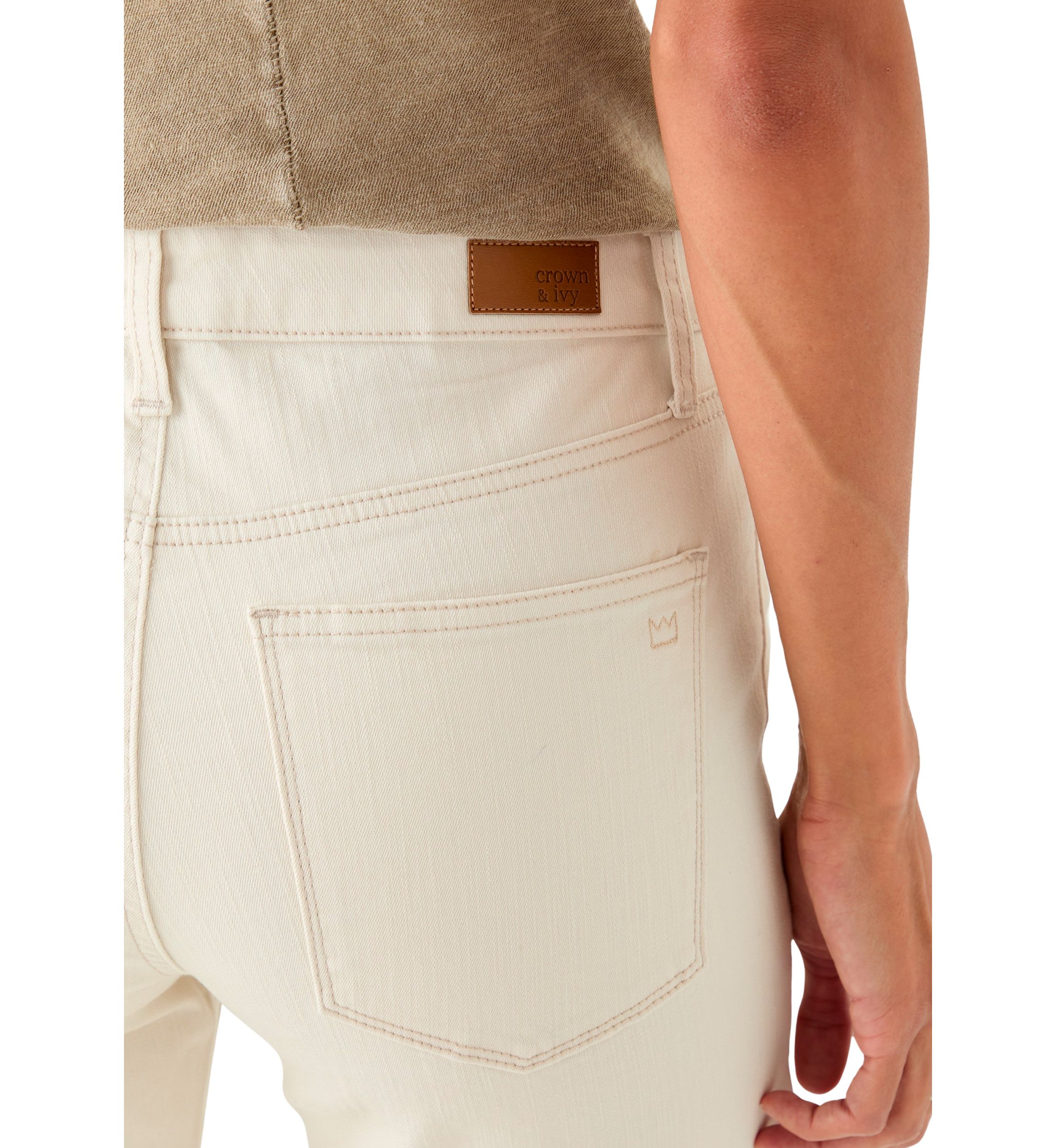 Womens Colored Straight Jeans