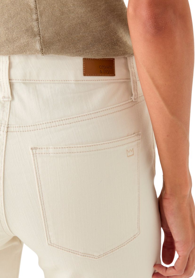 Womens Colored Straight Jeans