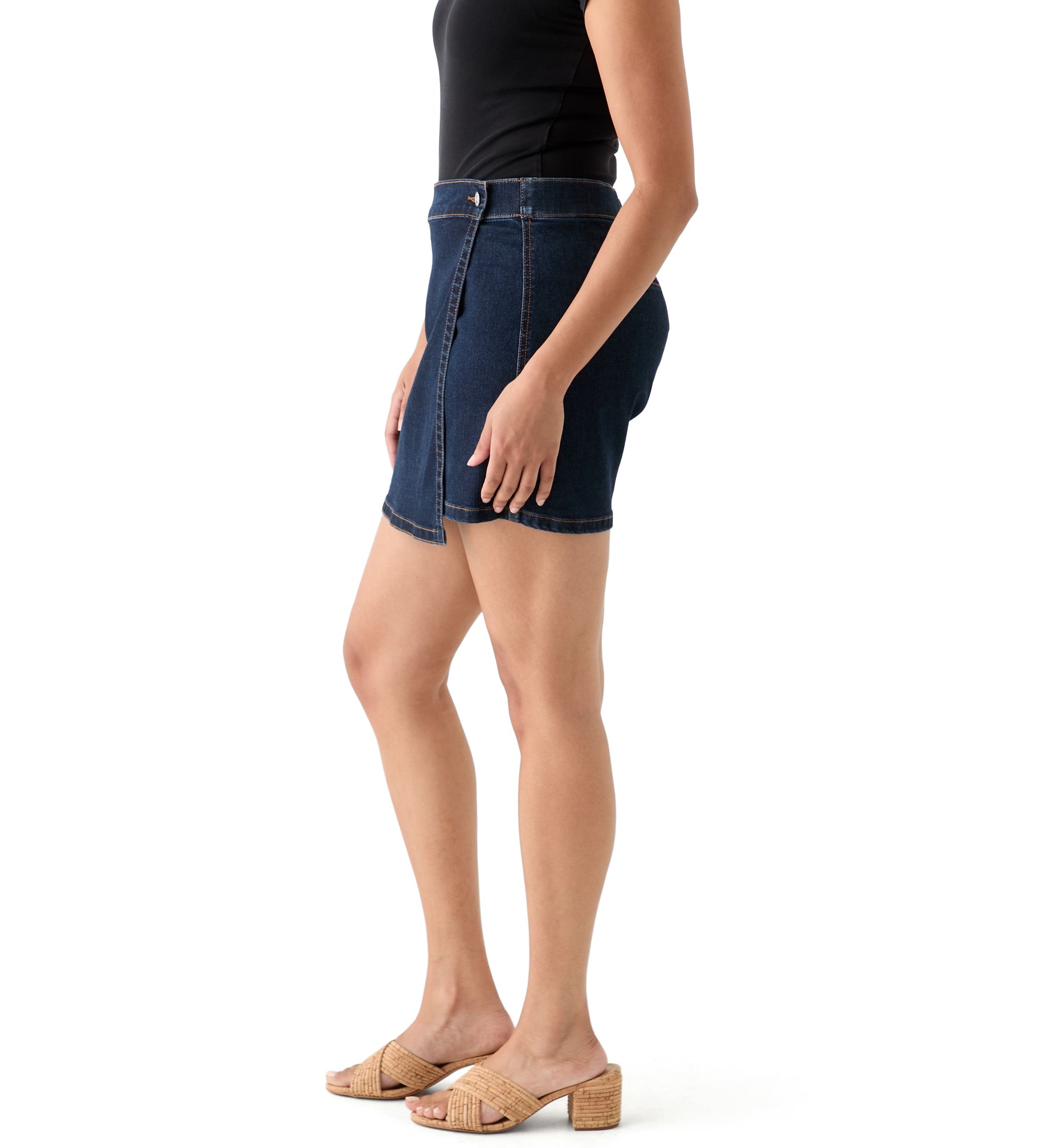 Womens Denim Napkin Skort
