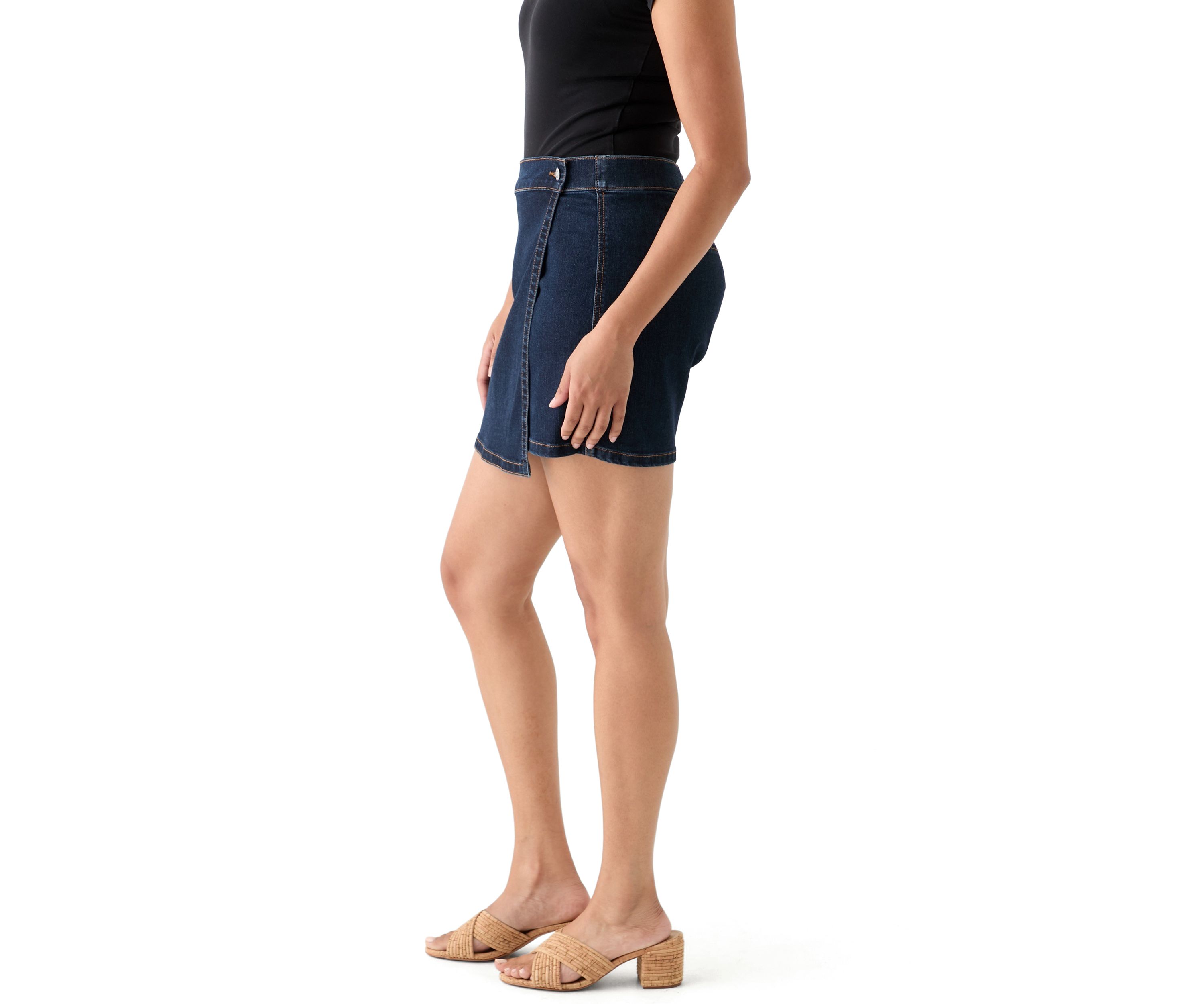 Womens Denim Napkin Skort