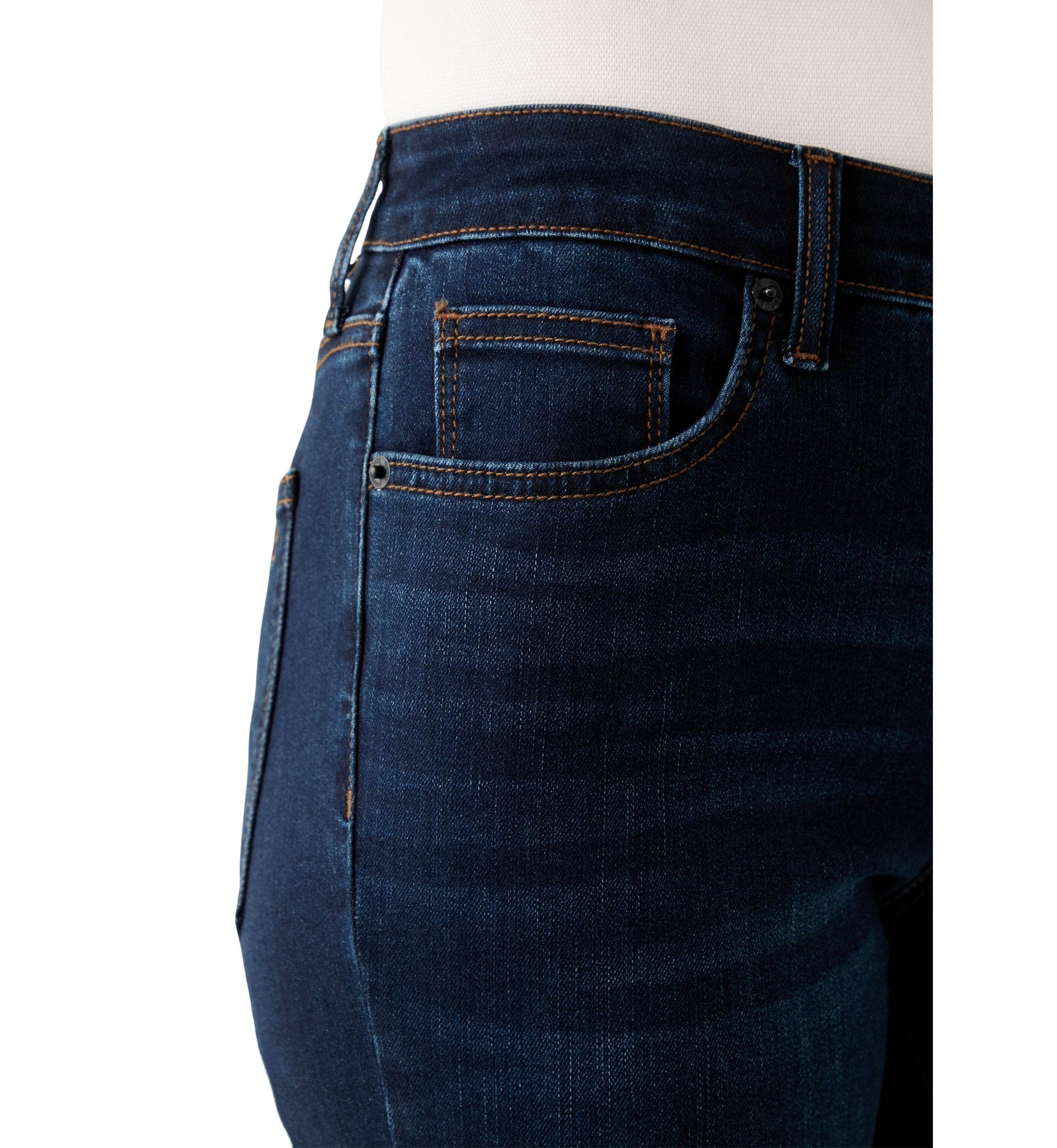 Womens Mid Rise Straight Leg Jeans