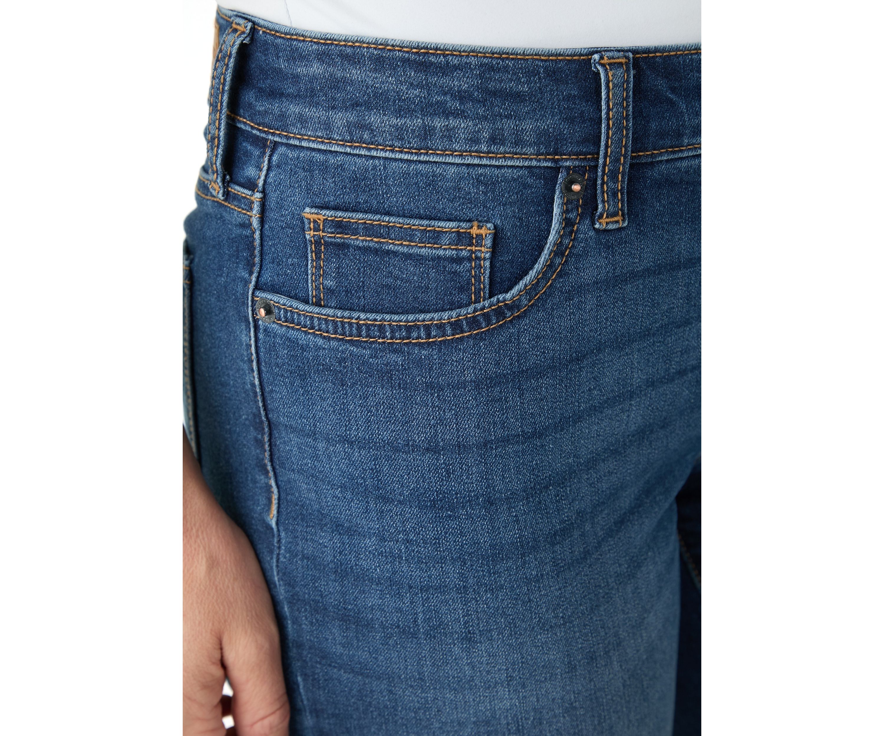 Womens Scallop Kick Flare Jeans