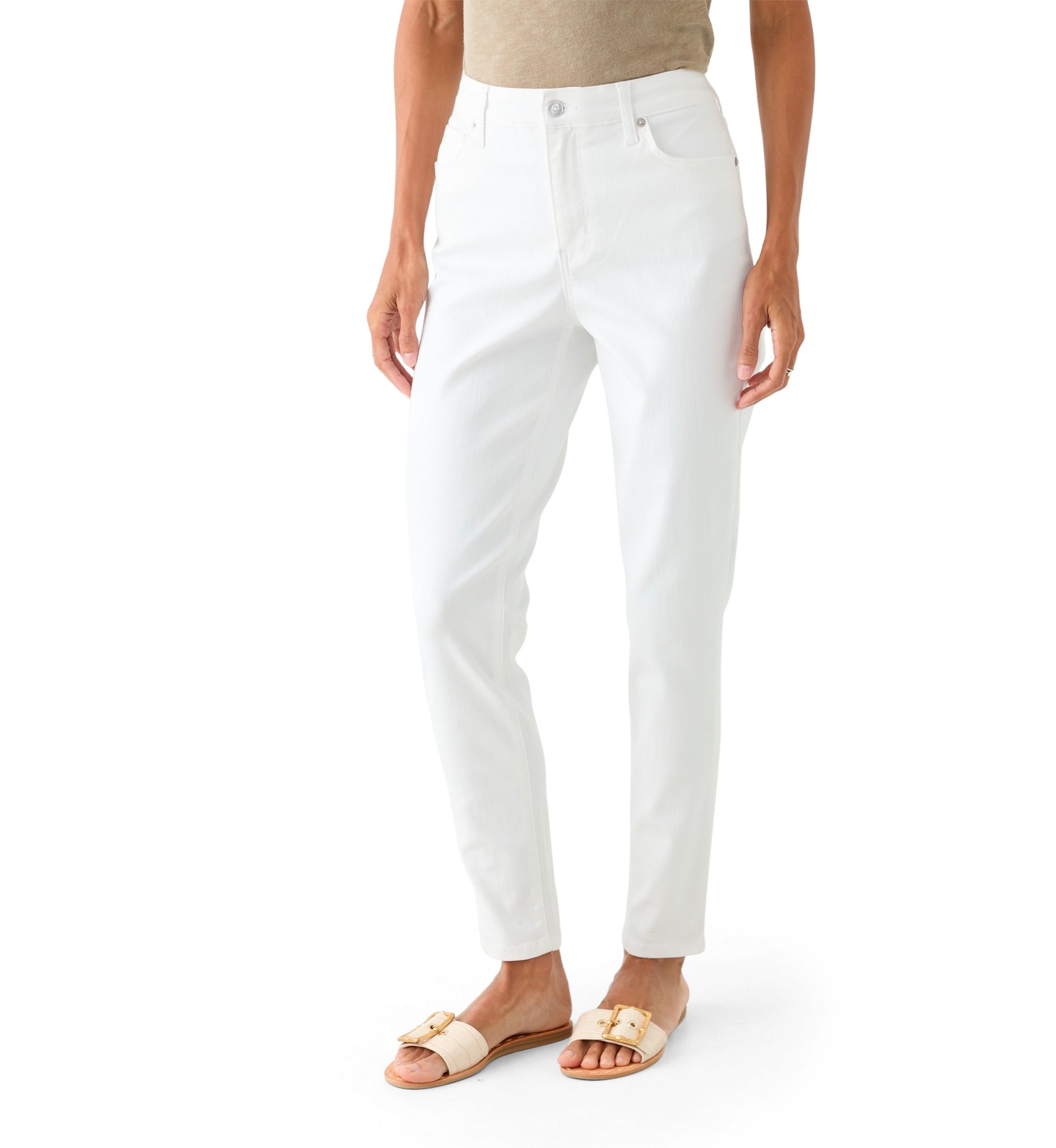 Womens High Rise Colored Skinny Jeans