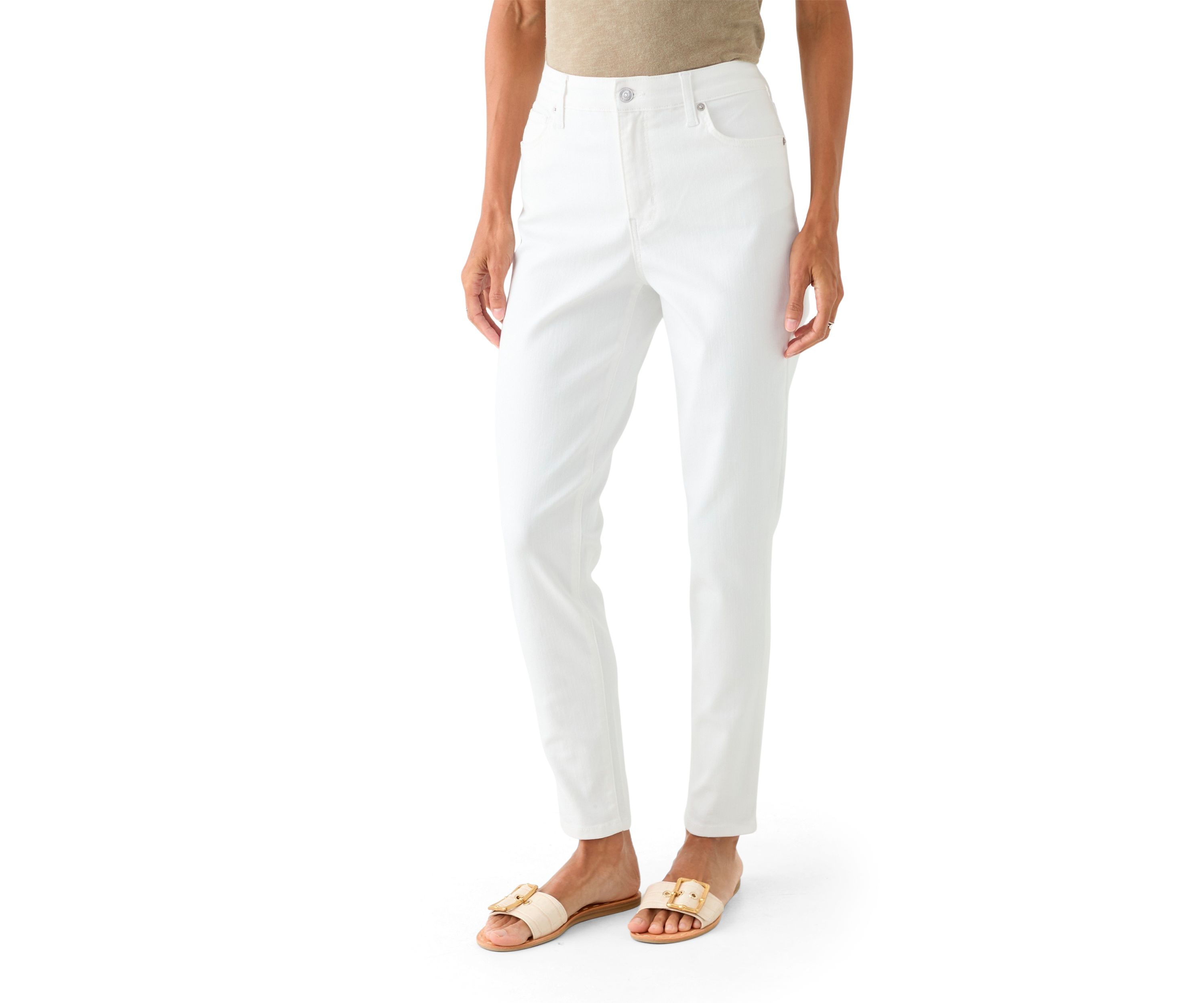 Womens High Rise Colored Skinny Jeans