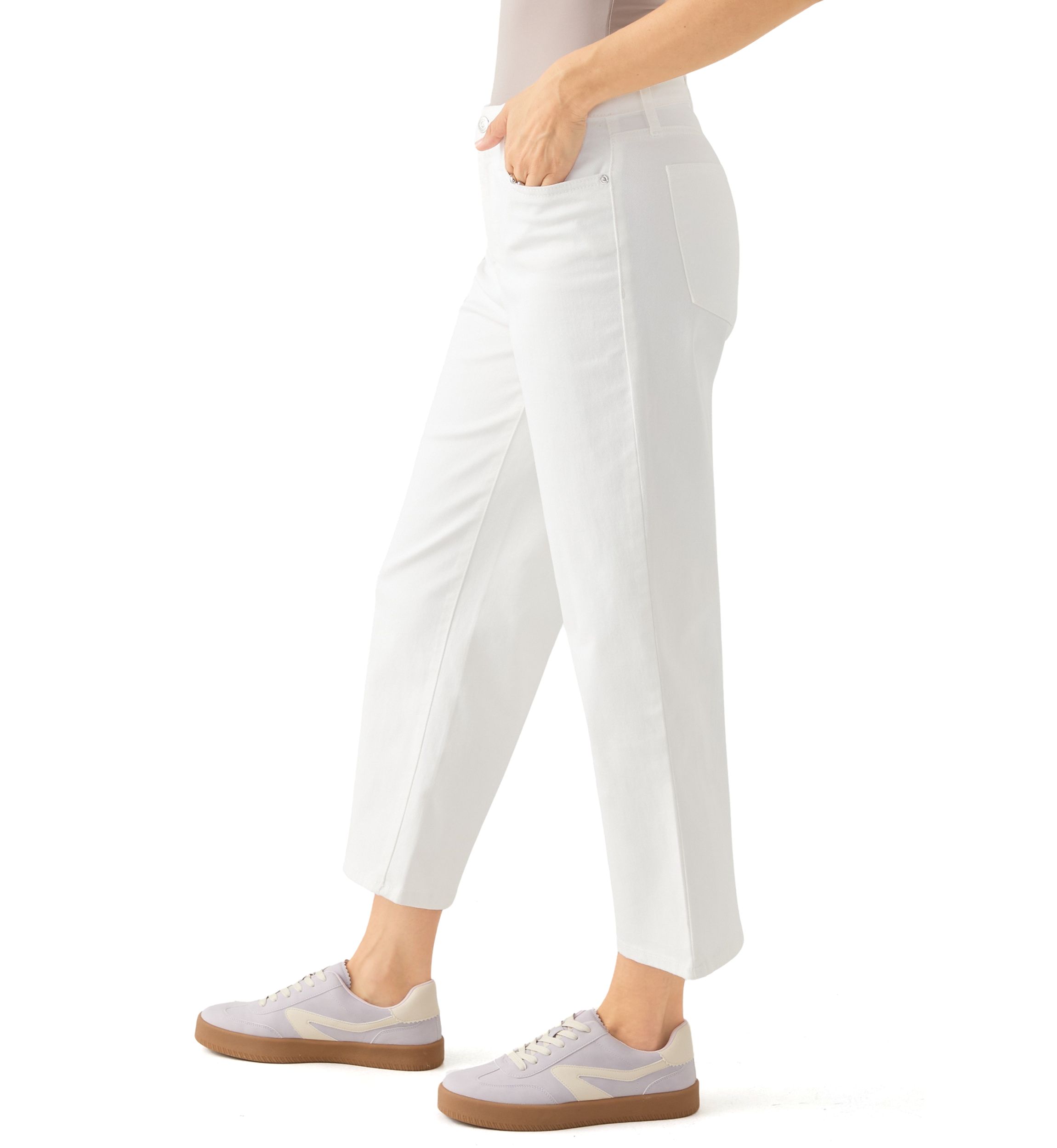 Womens High Rise Vintage Wide Leg Jeans