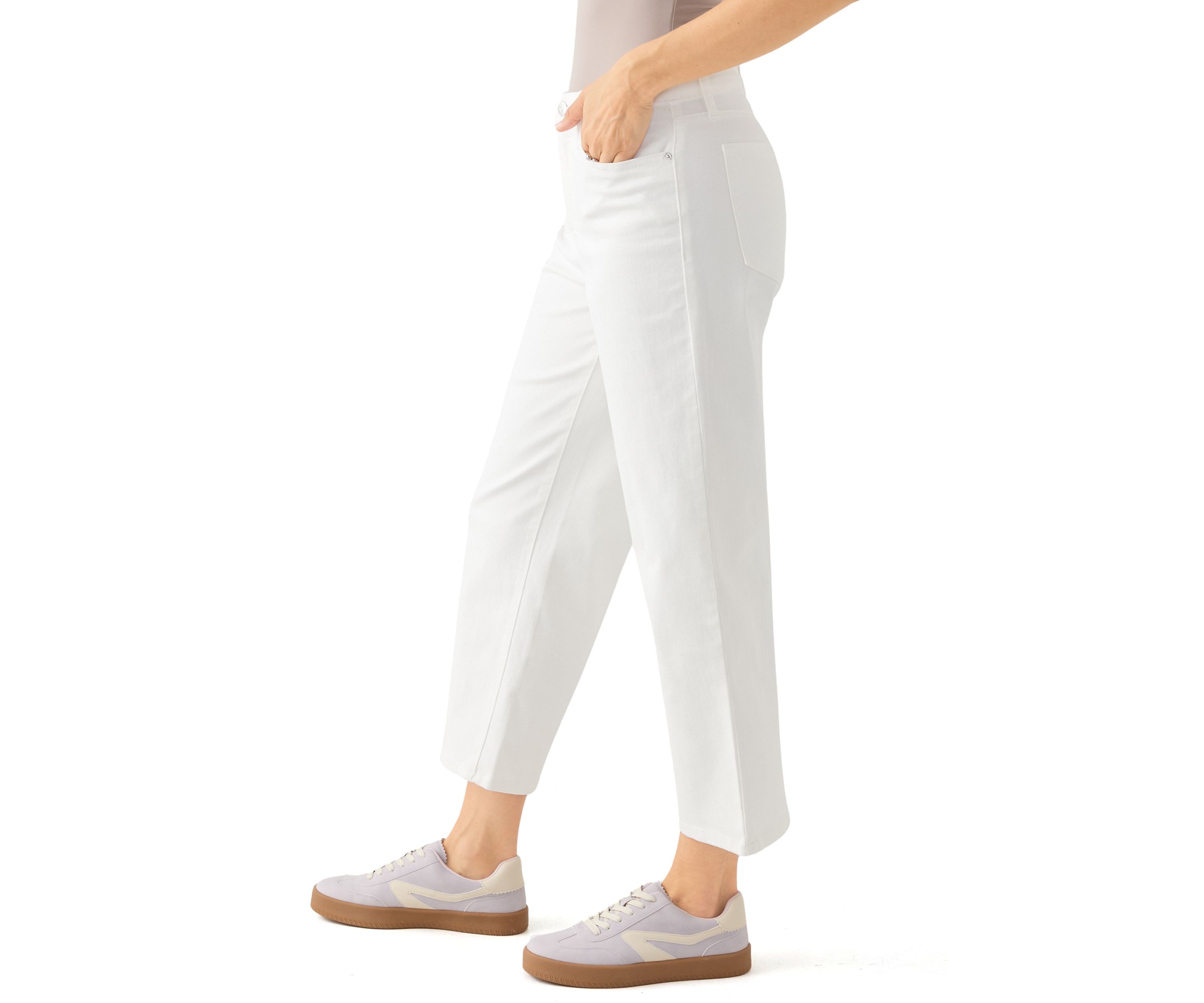 Womens High Rise Vintage Wide Leg Jeans
