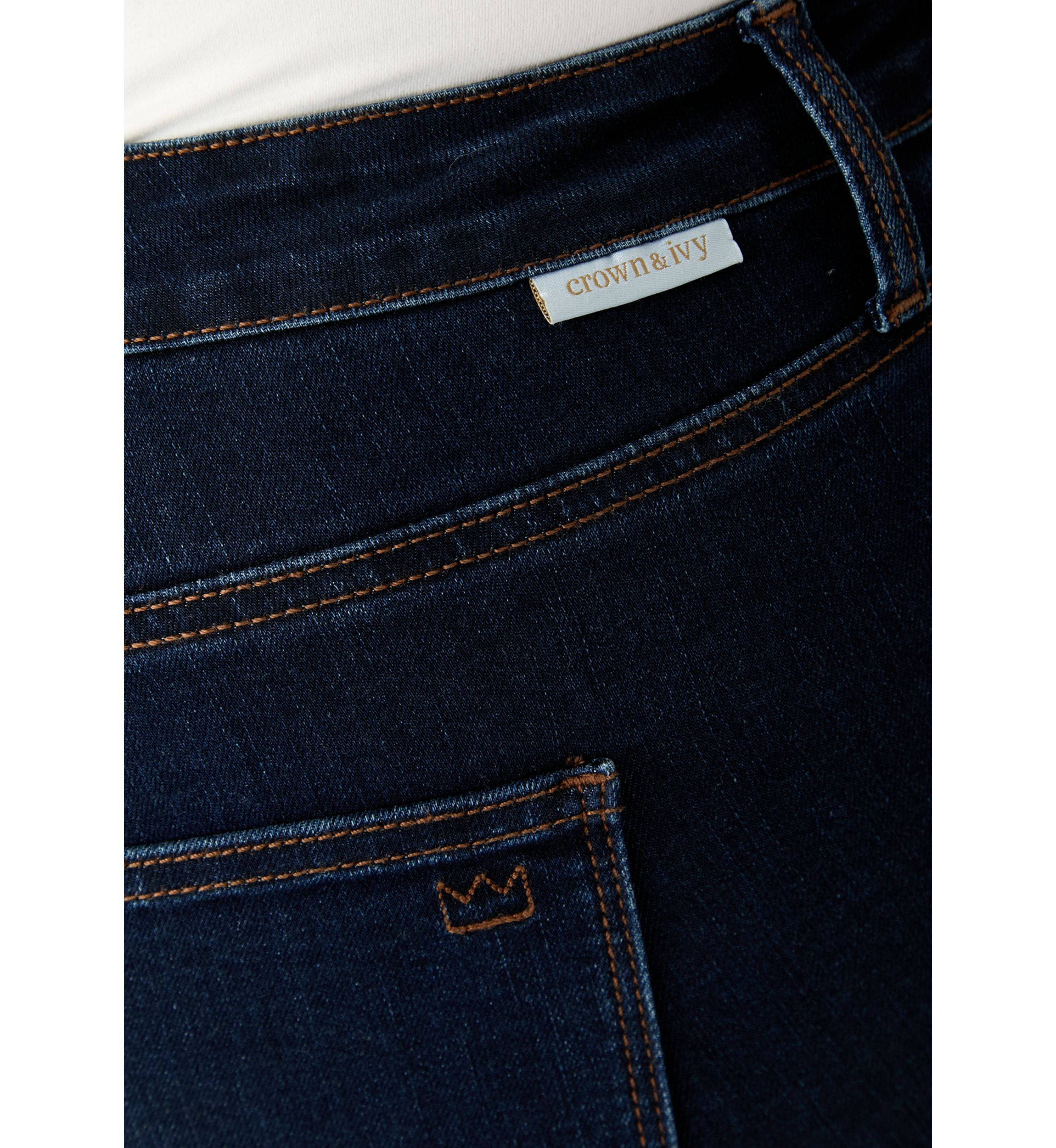 Plus Size Mid Rise Straight Jeans