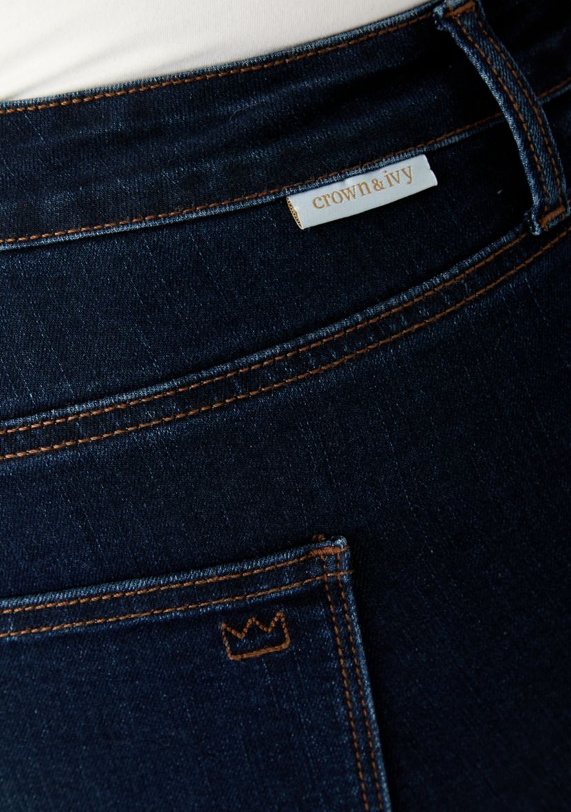 Plus Size Mid Rise Straight Jeans
