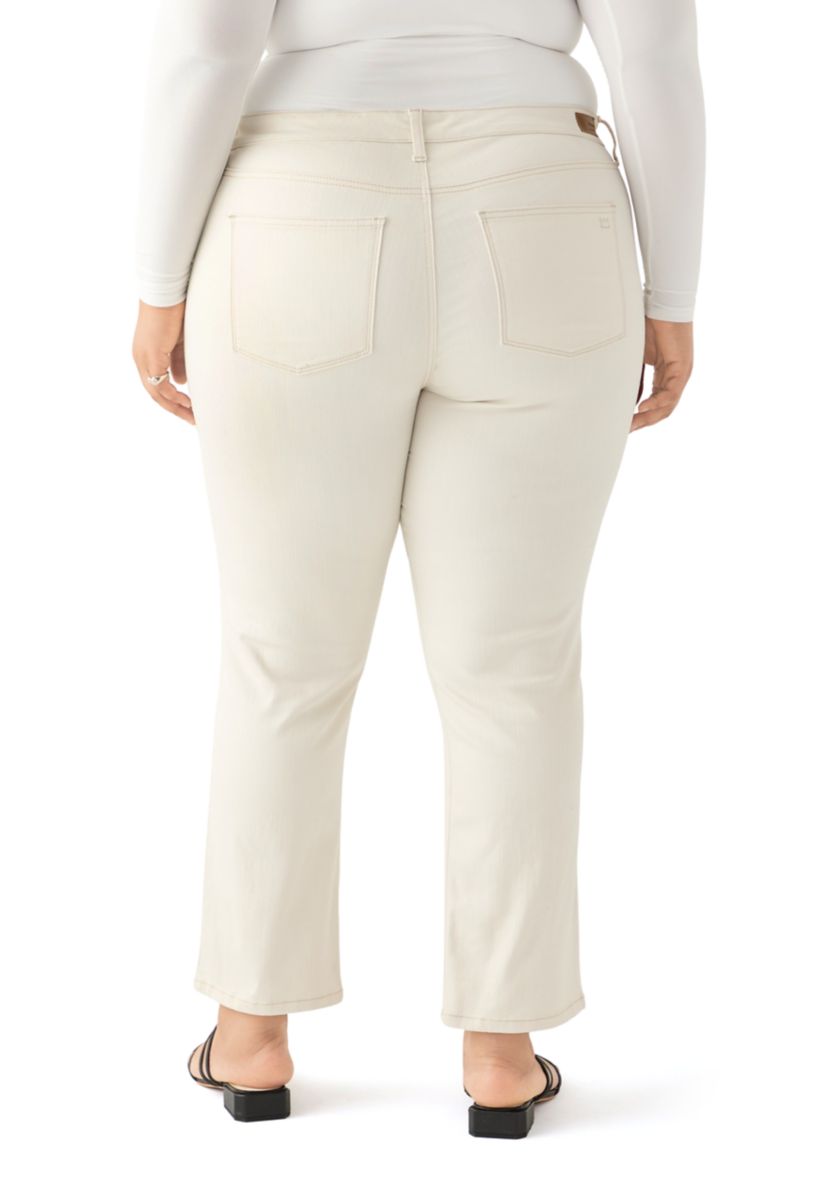 Plus Size Mid Rise Straight Jeans