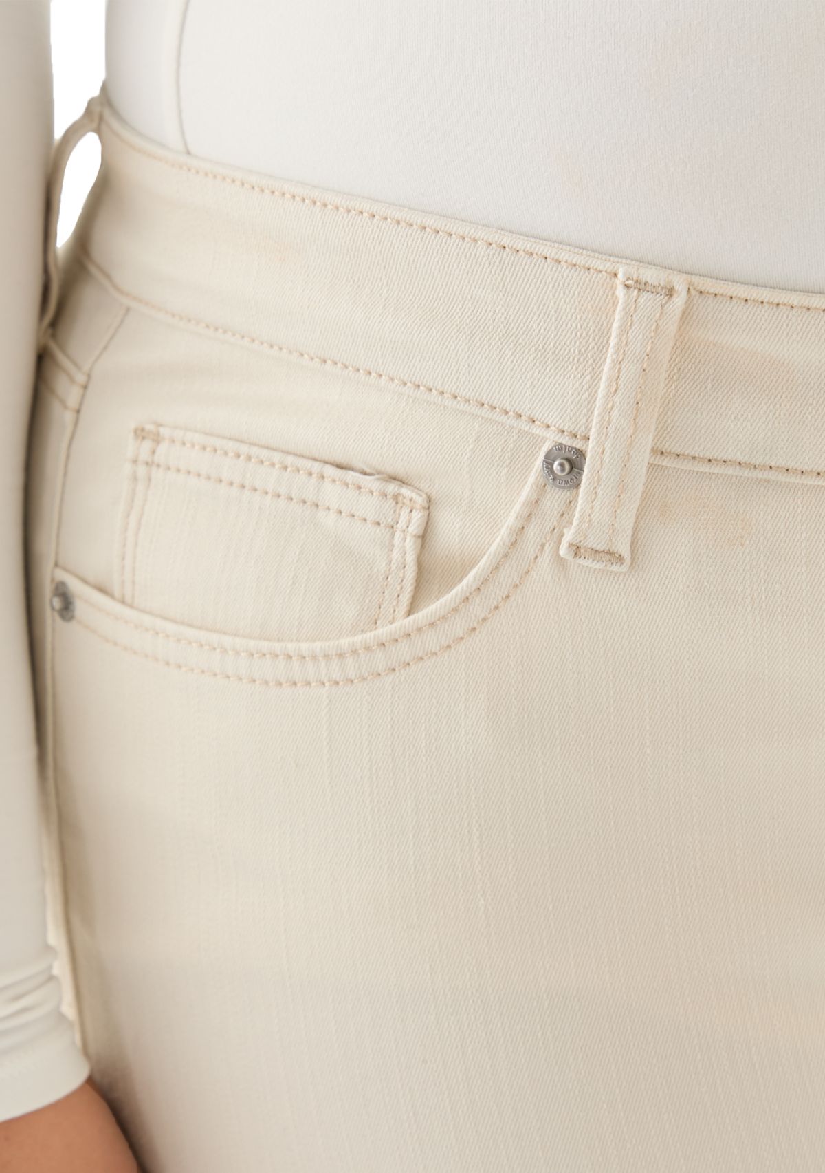 Plus Size Mid Rise Straight Jeans
