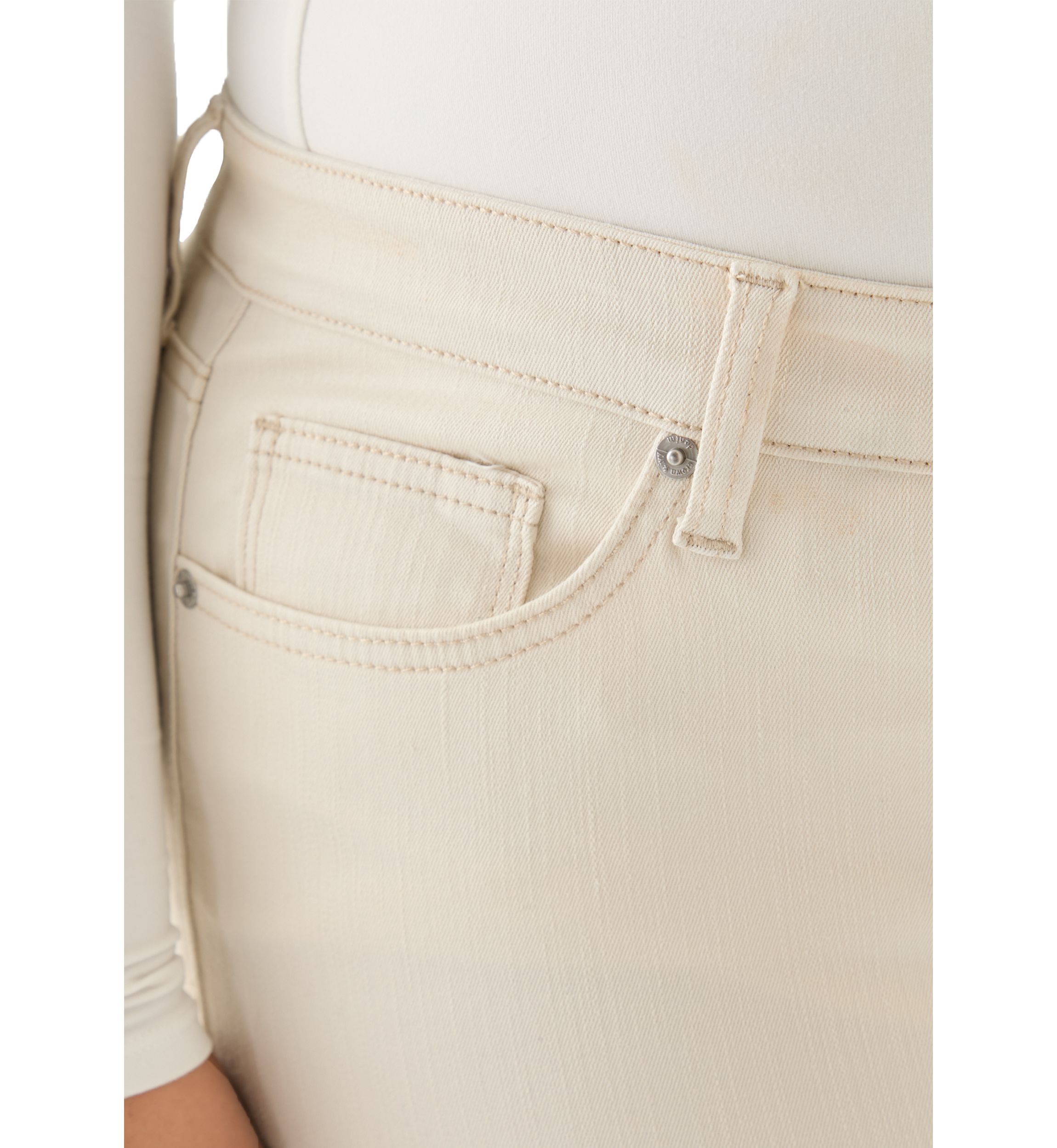 Plus Size Mid Rise Straight Jeans