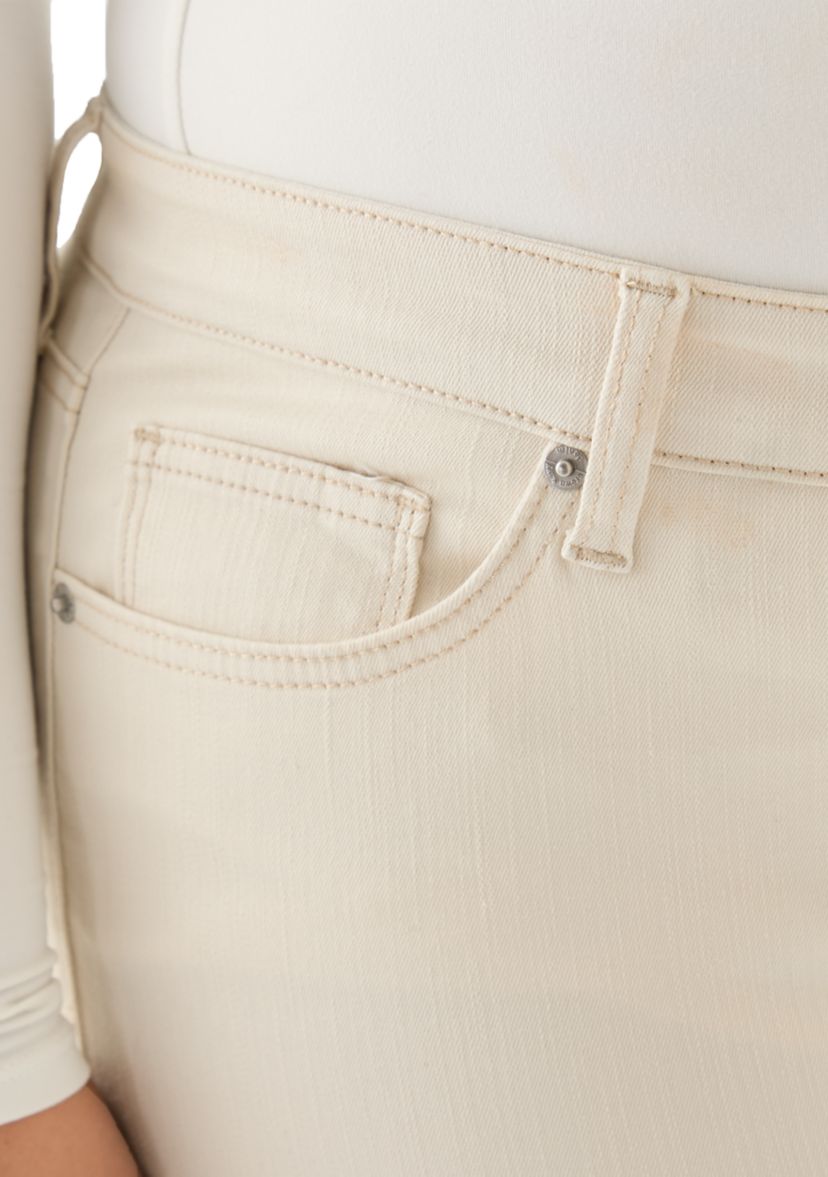 Plus Size Mid Rise Straight Jeans