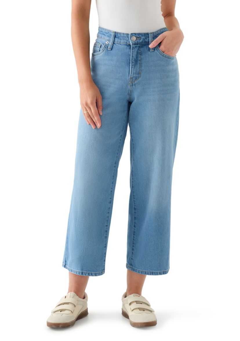 Petite High-Rise Wide-Leg Jeans
