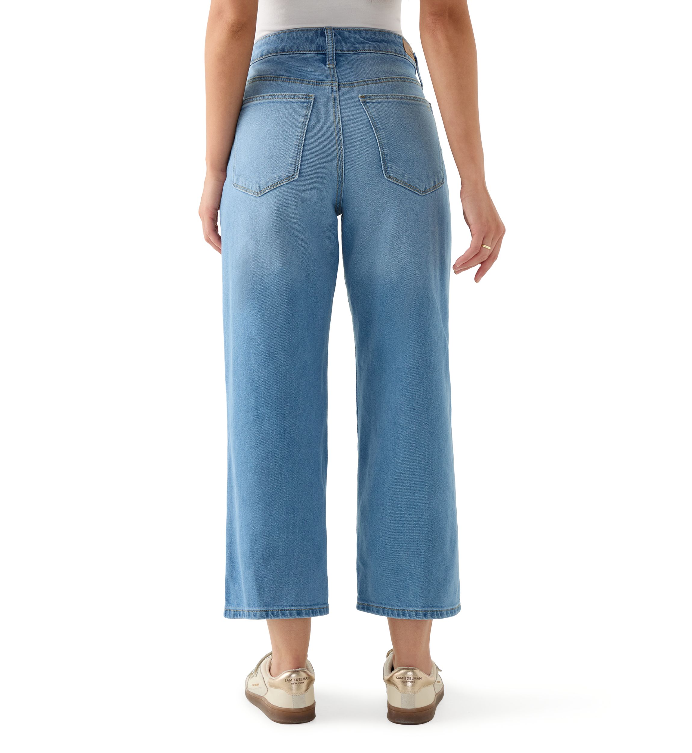 Petite High-Rise Wide-Leg Jeans
