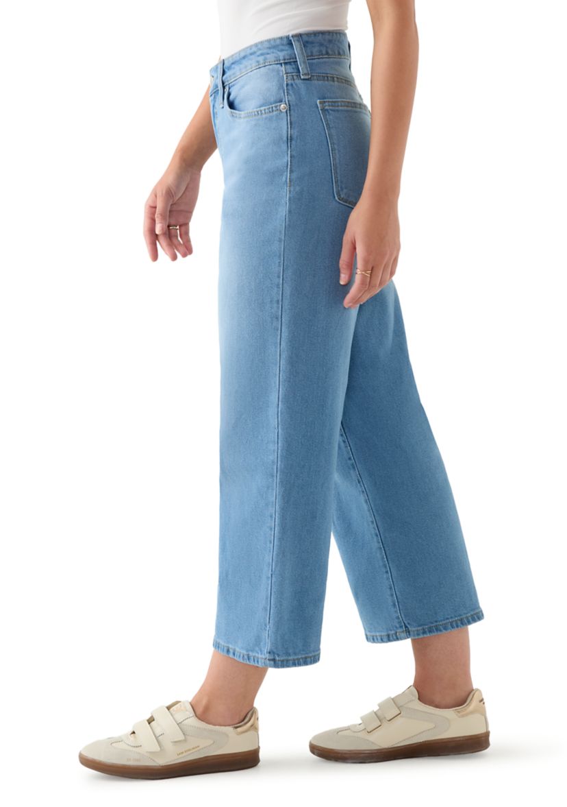 Petite High-Rise Wide-Leg Jeans