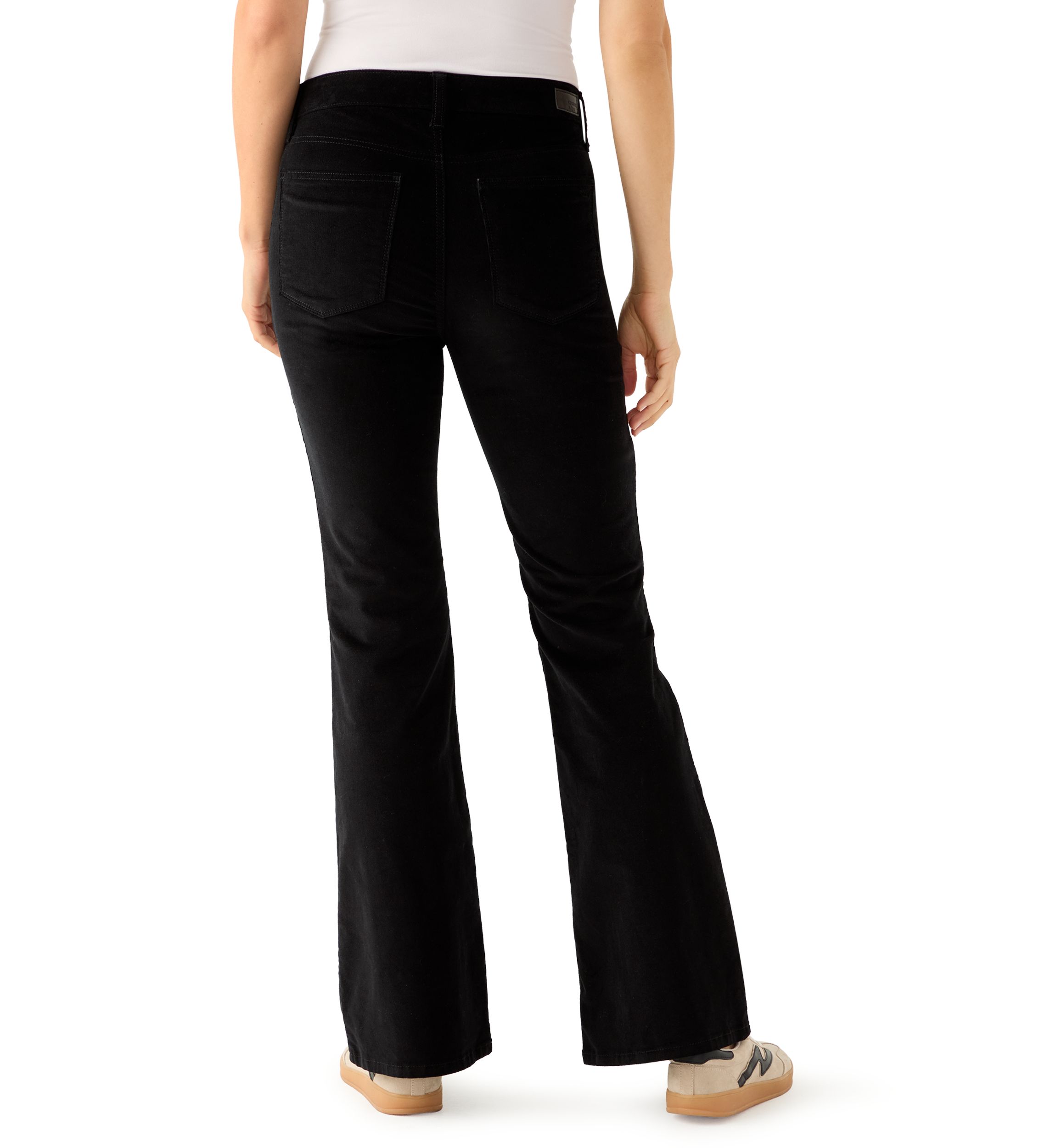 Womens Flare Leg Corduroy Pants