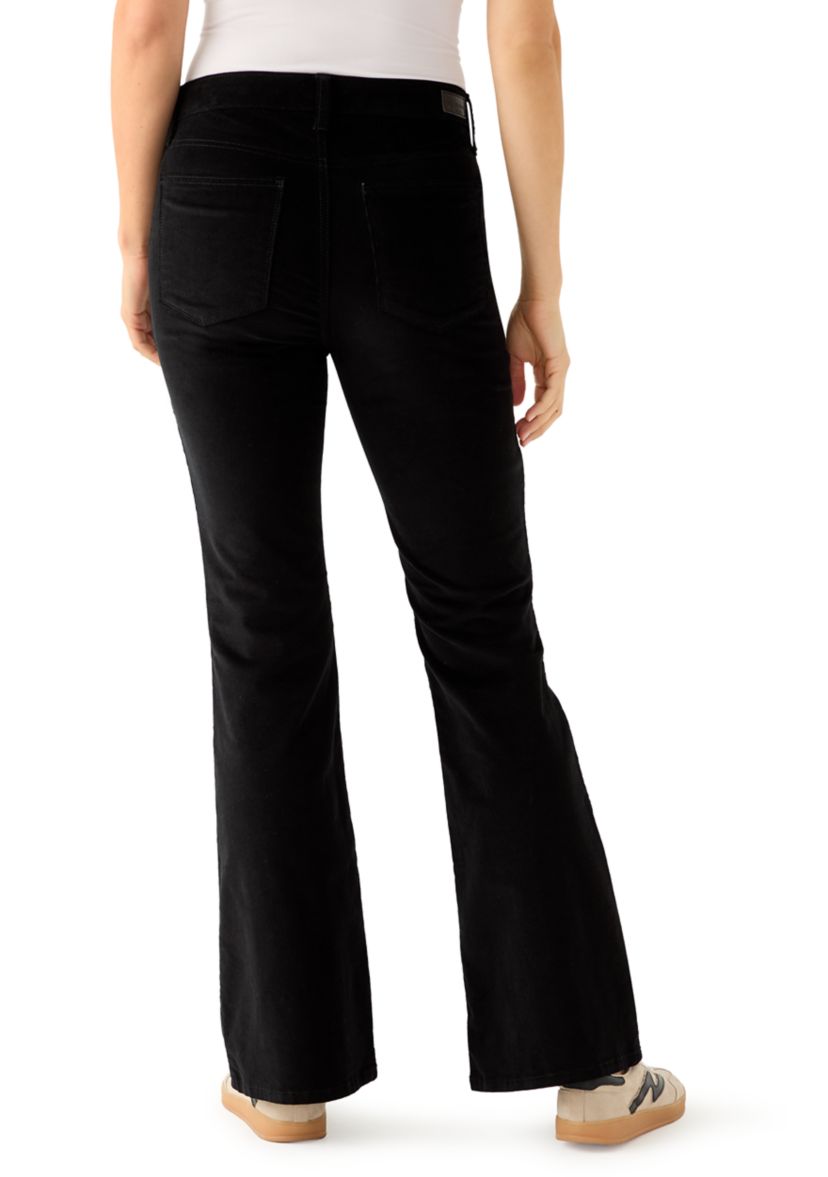 Womens Flare Leg Corduroy Pants