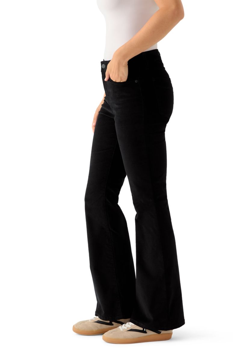 Womens Flare Leg Corduroy Pants
