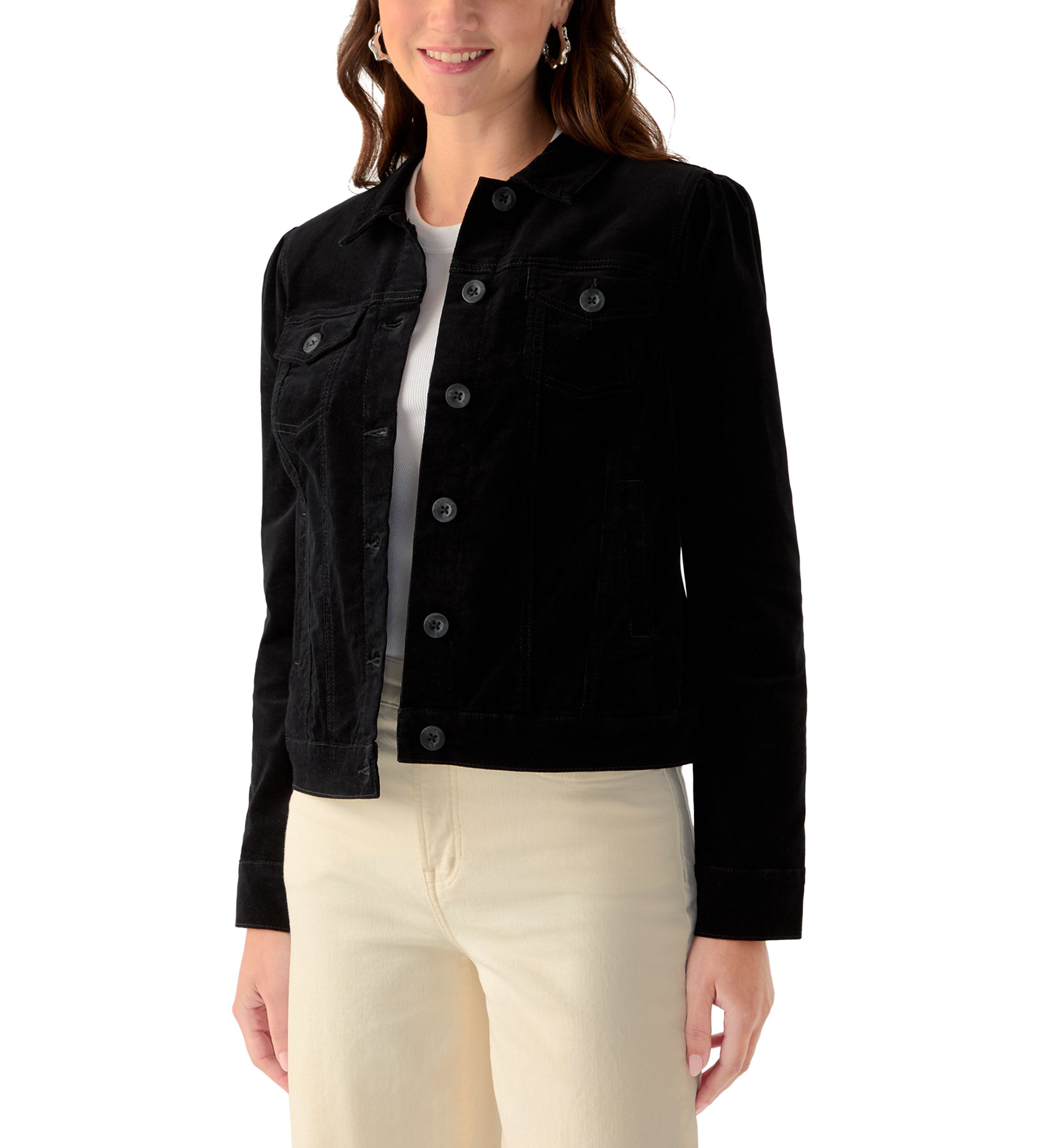 Womens Puff Sleeve Jacket