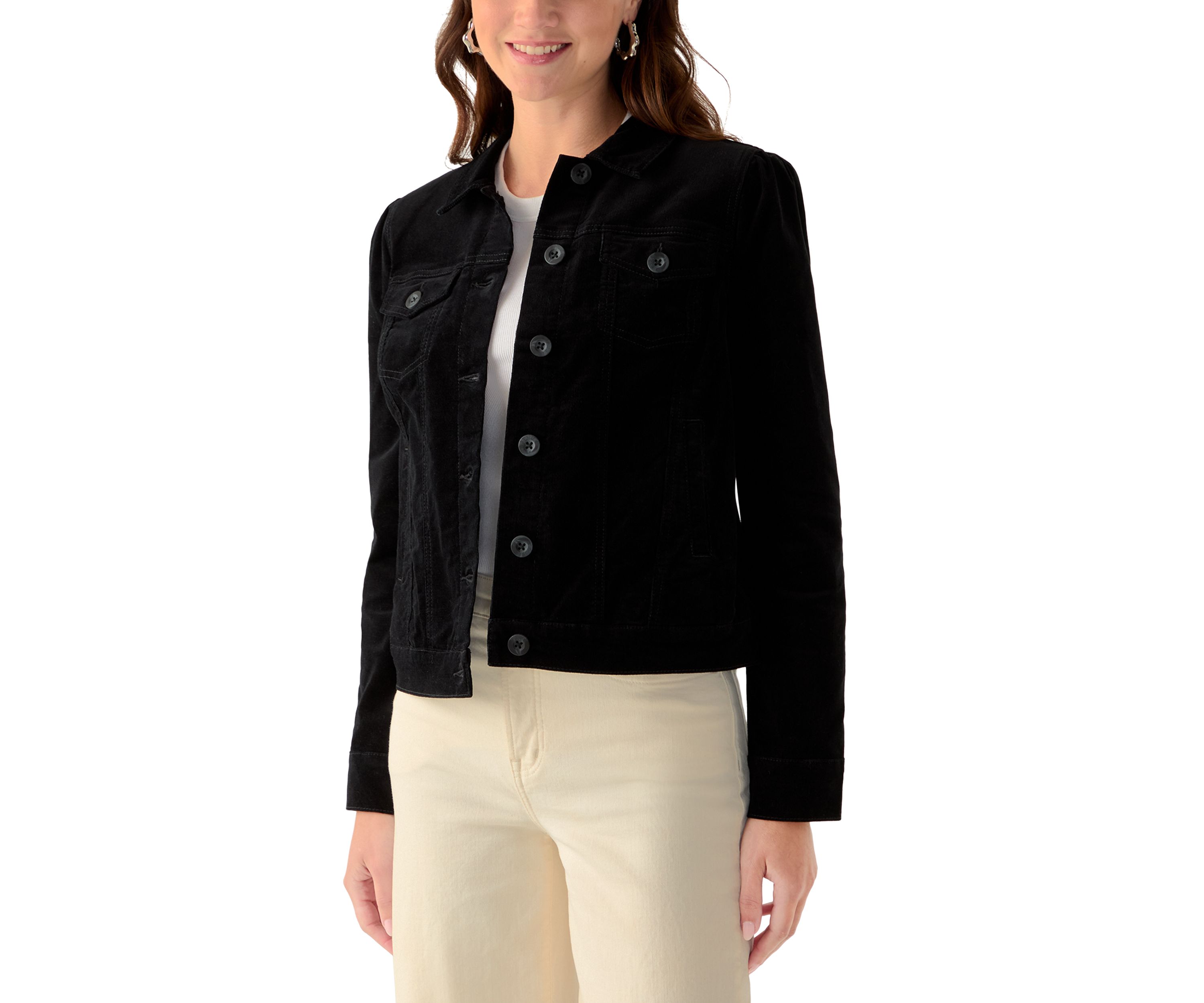 Womens Puff Sleeve Jacket