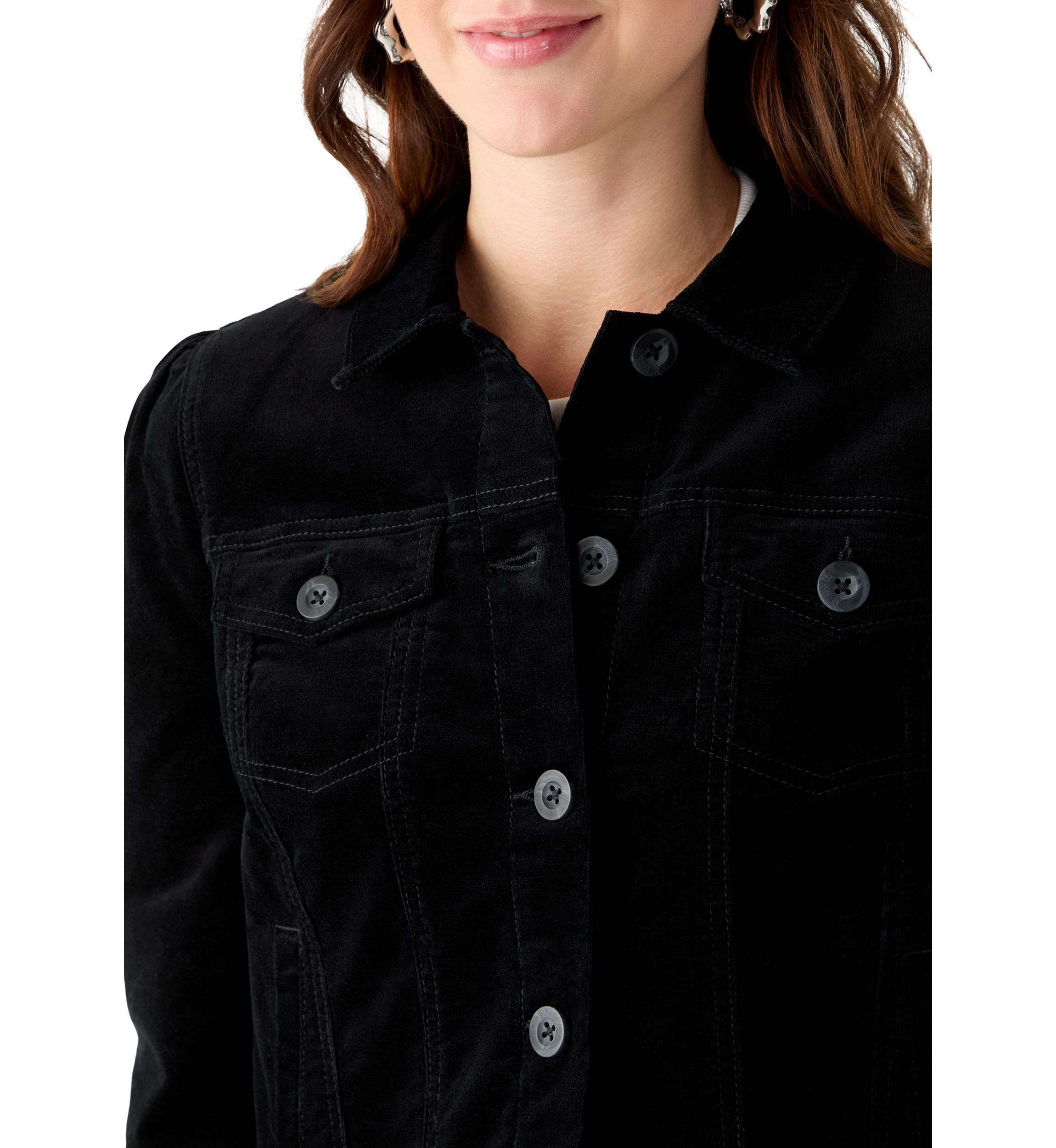 Womens Puff Sleeve Jacket