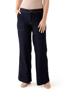 Crown & Ivy Women's High Rise Wide Leg Pants, 12