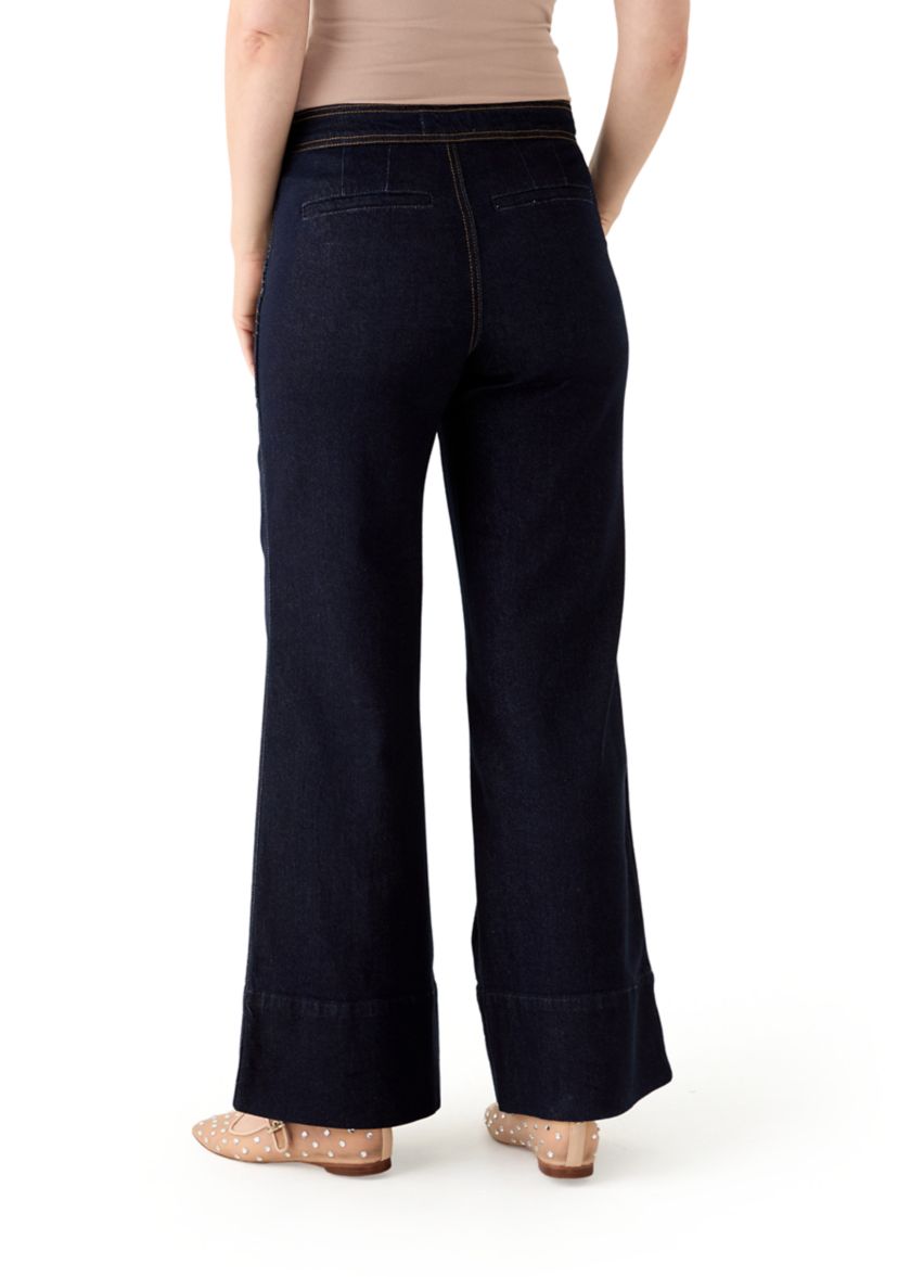 Womens High Rise Wide Leg Pants