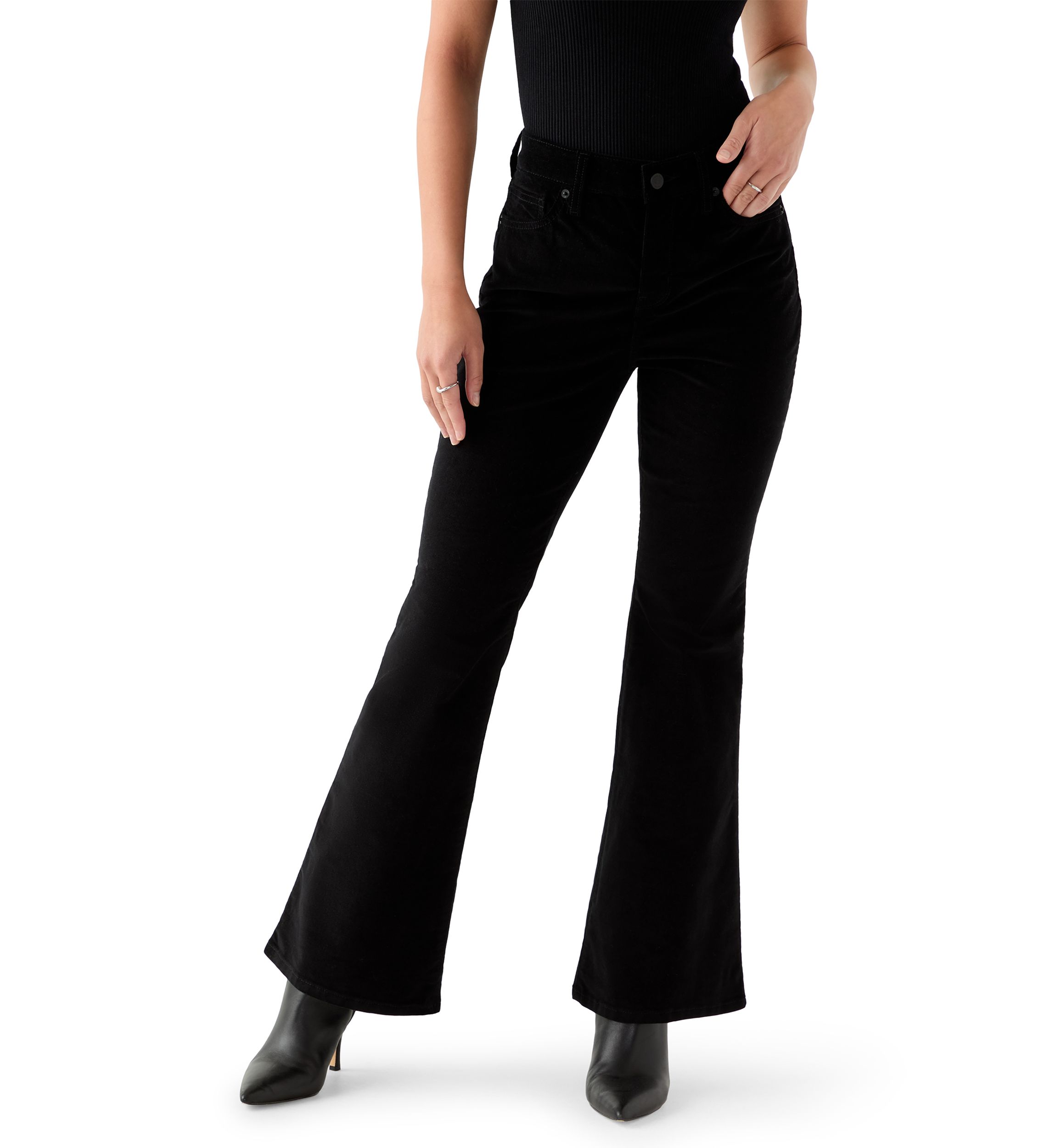 Petite Corded Flare Pants 
