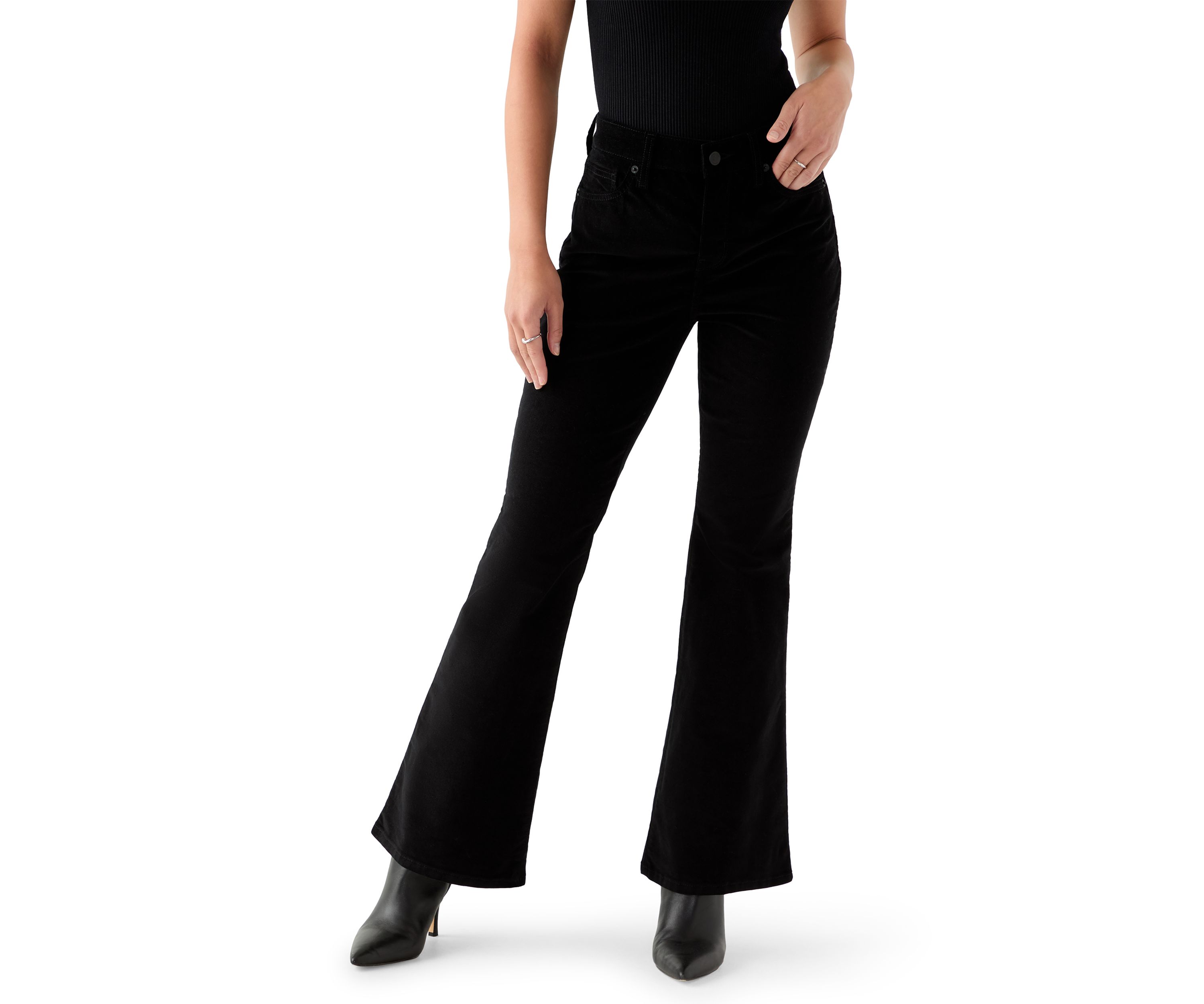 Petite Corded Flare Pants 