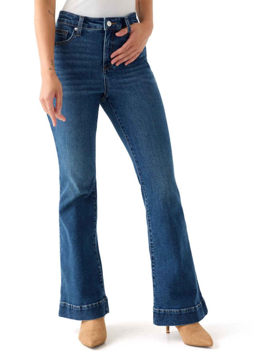 Petite High Rise Flare Jeans
