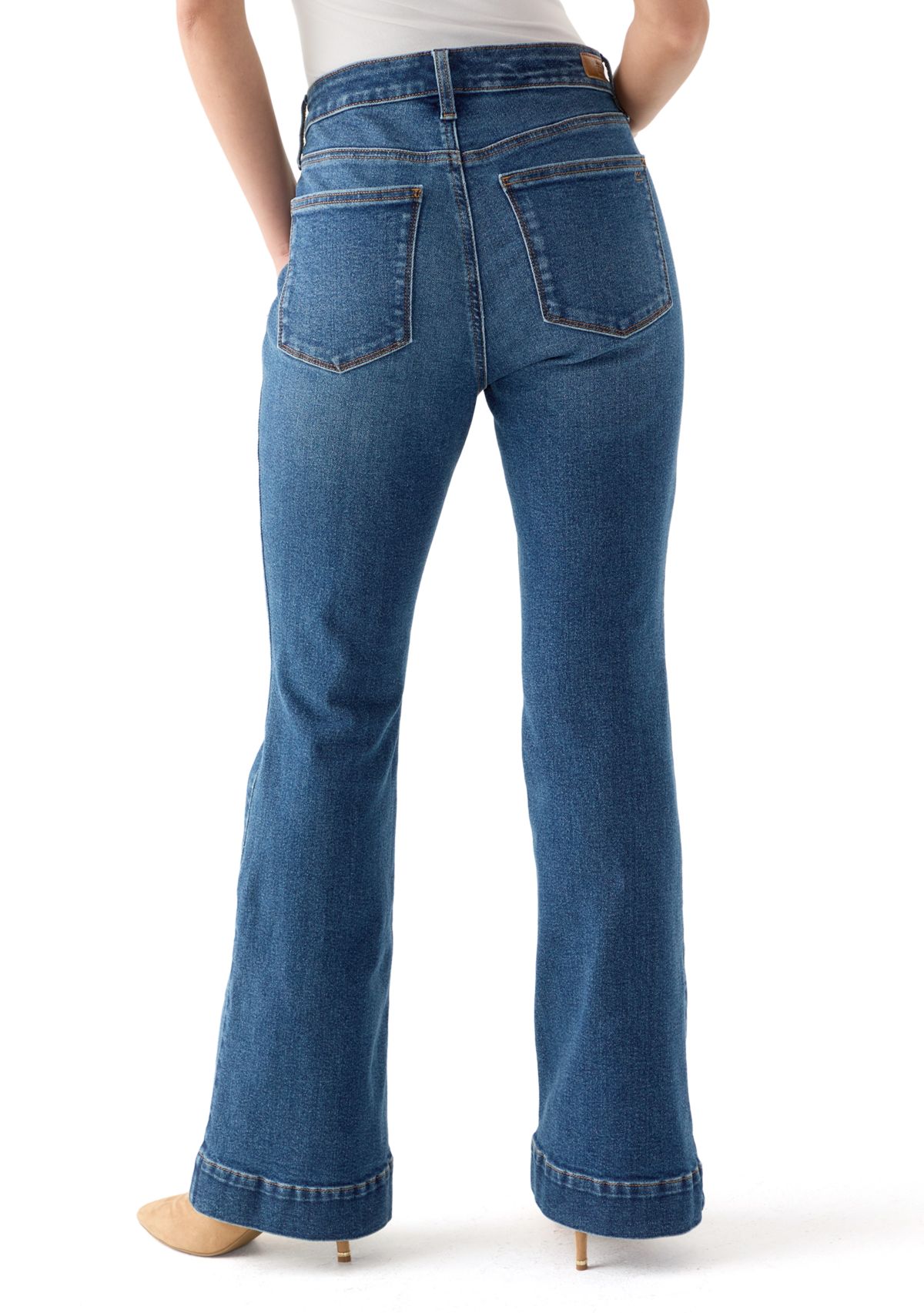 Petite High Rise Flare Jeans
