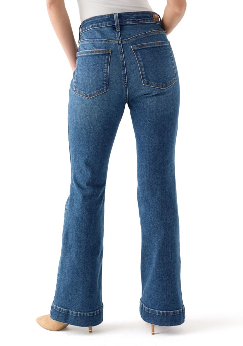 Petite High Rise Flare Jeans