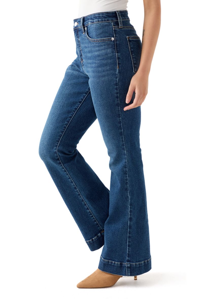Petite High Rise Flare Jeans