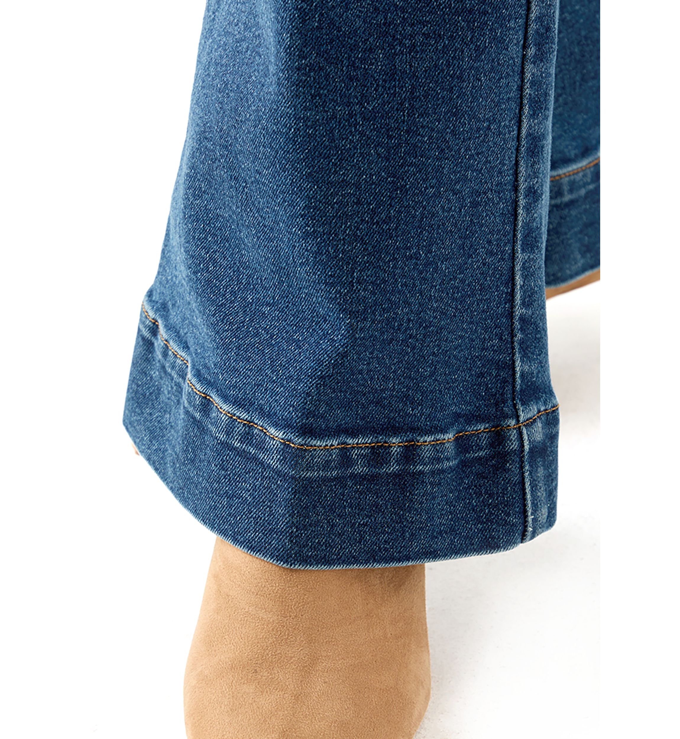 Petite High Rise Flare Jeans