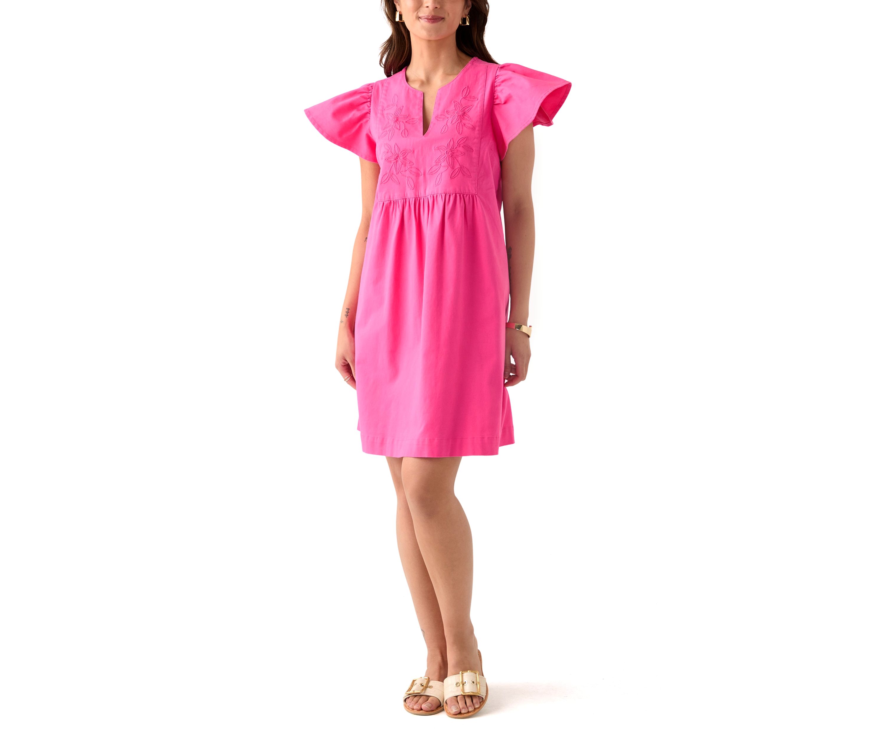 Petite Pink Spice Mini Dress