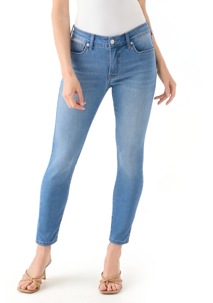 Petite Mid Rise Skinny Jeans 