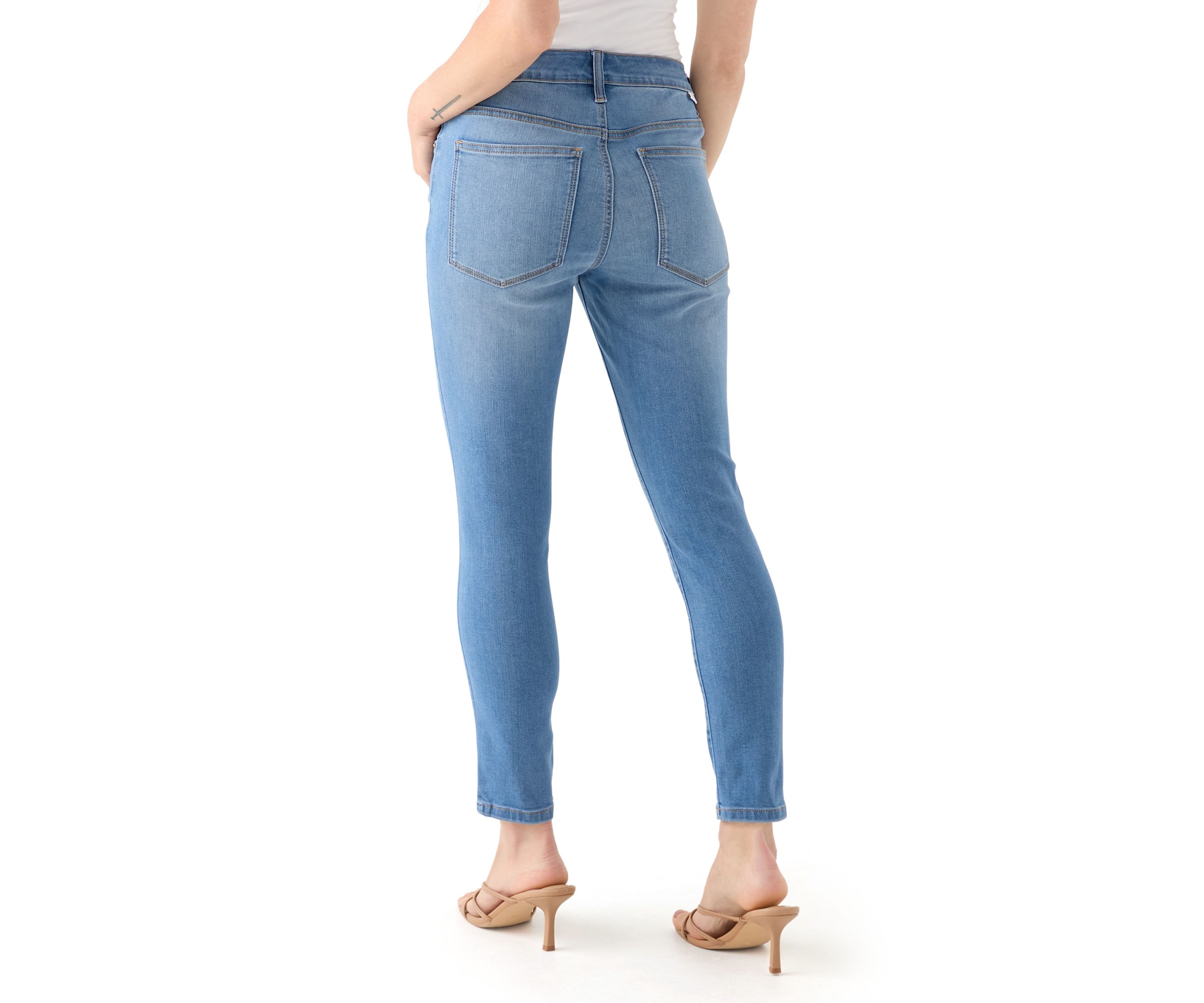 Petite Mid Rise Skinny Jeans 