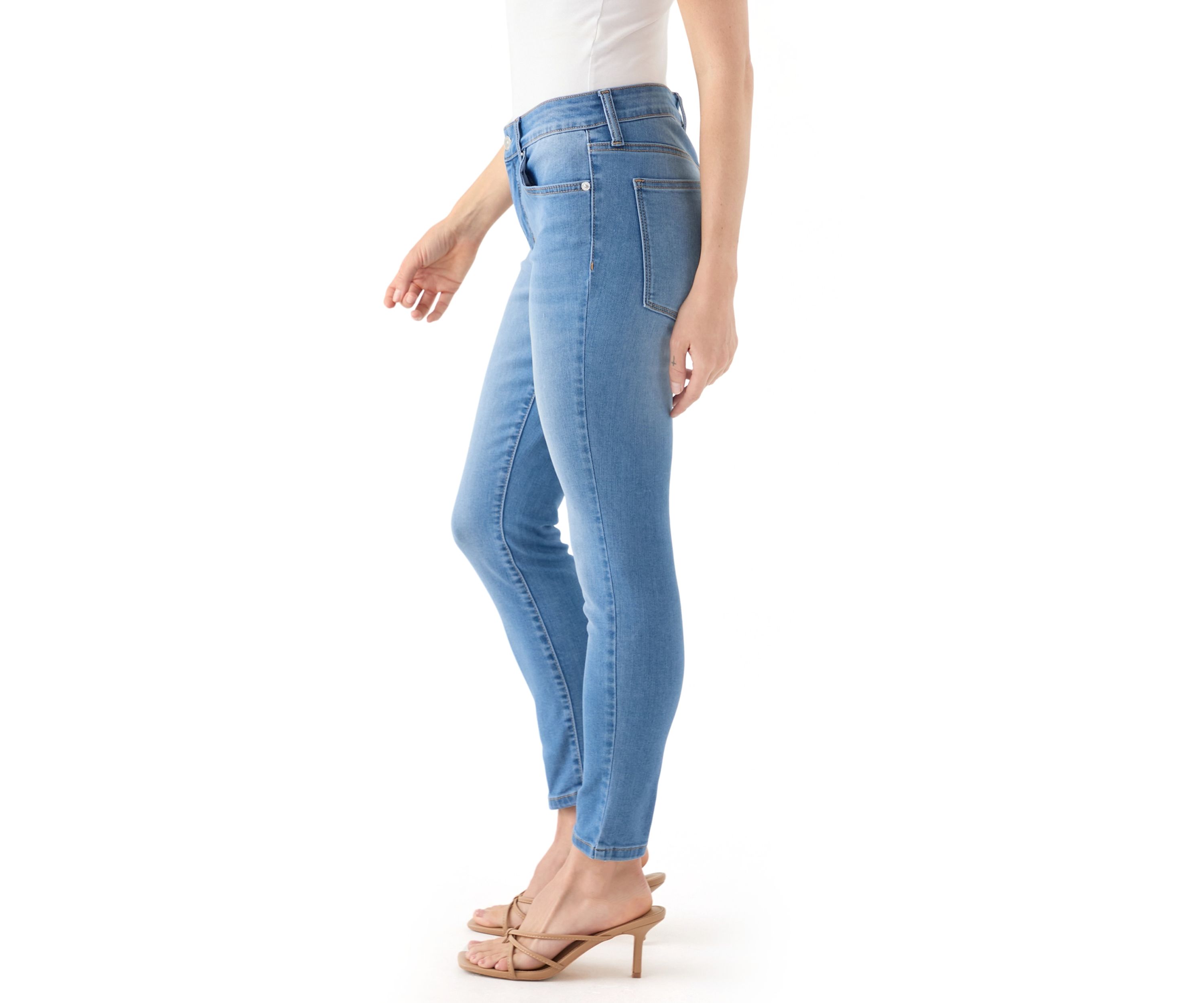 Petite Mid Rise Skinny Jeans 