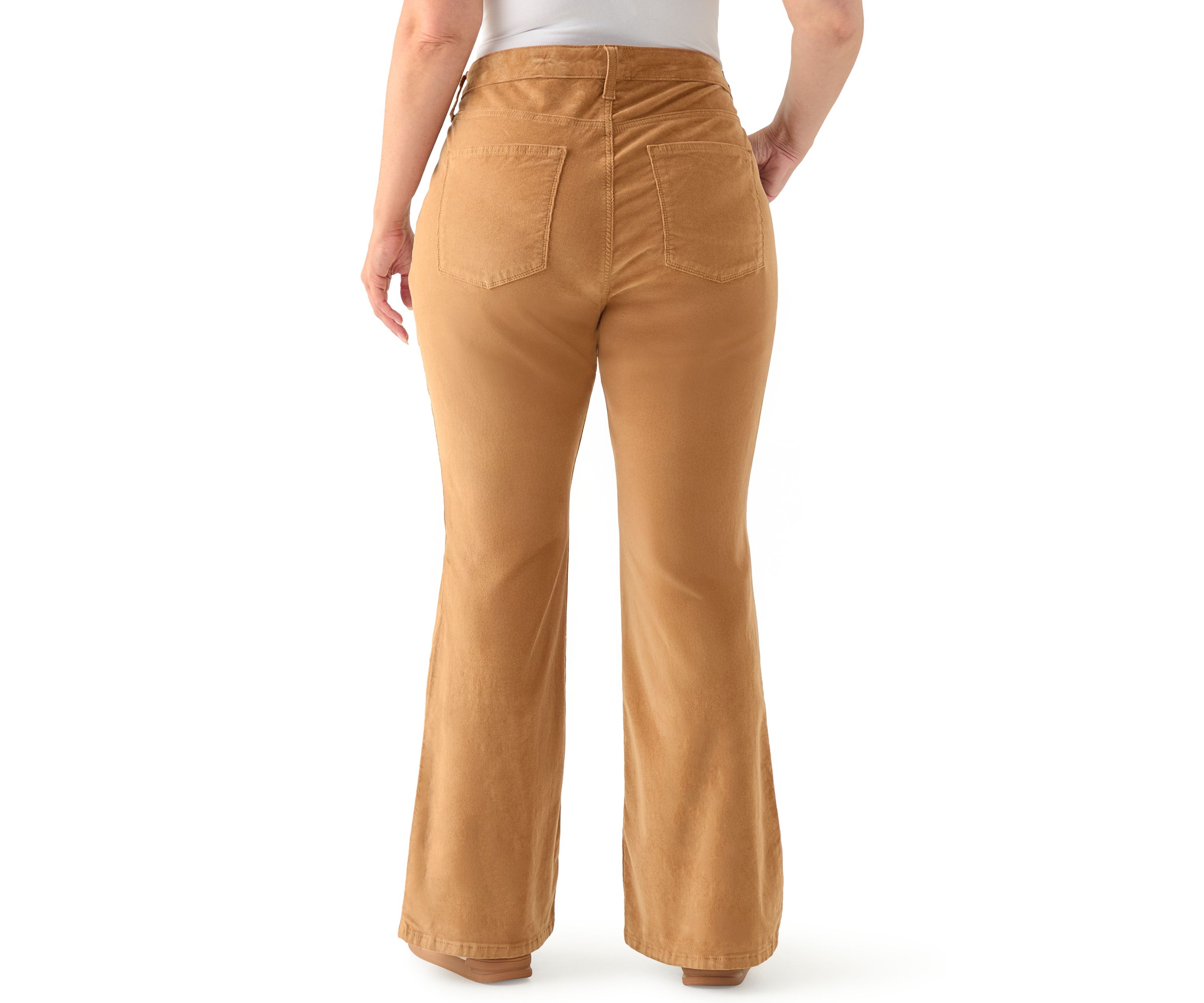 Plus Size Corduroy Flare Pants